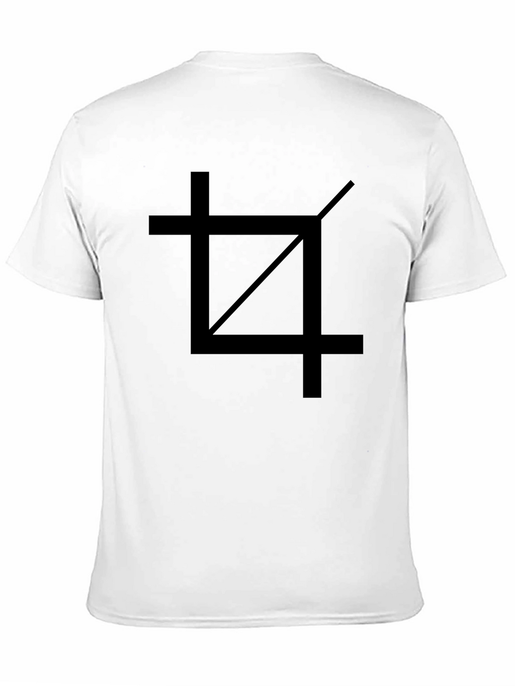 Crop Tool Graphic Tee - Black Cotton Casual Shirt