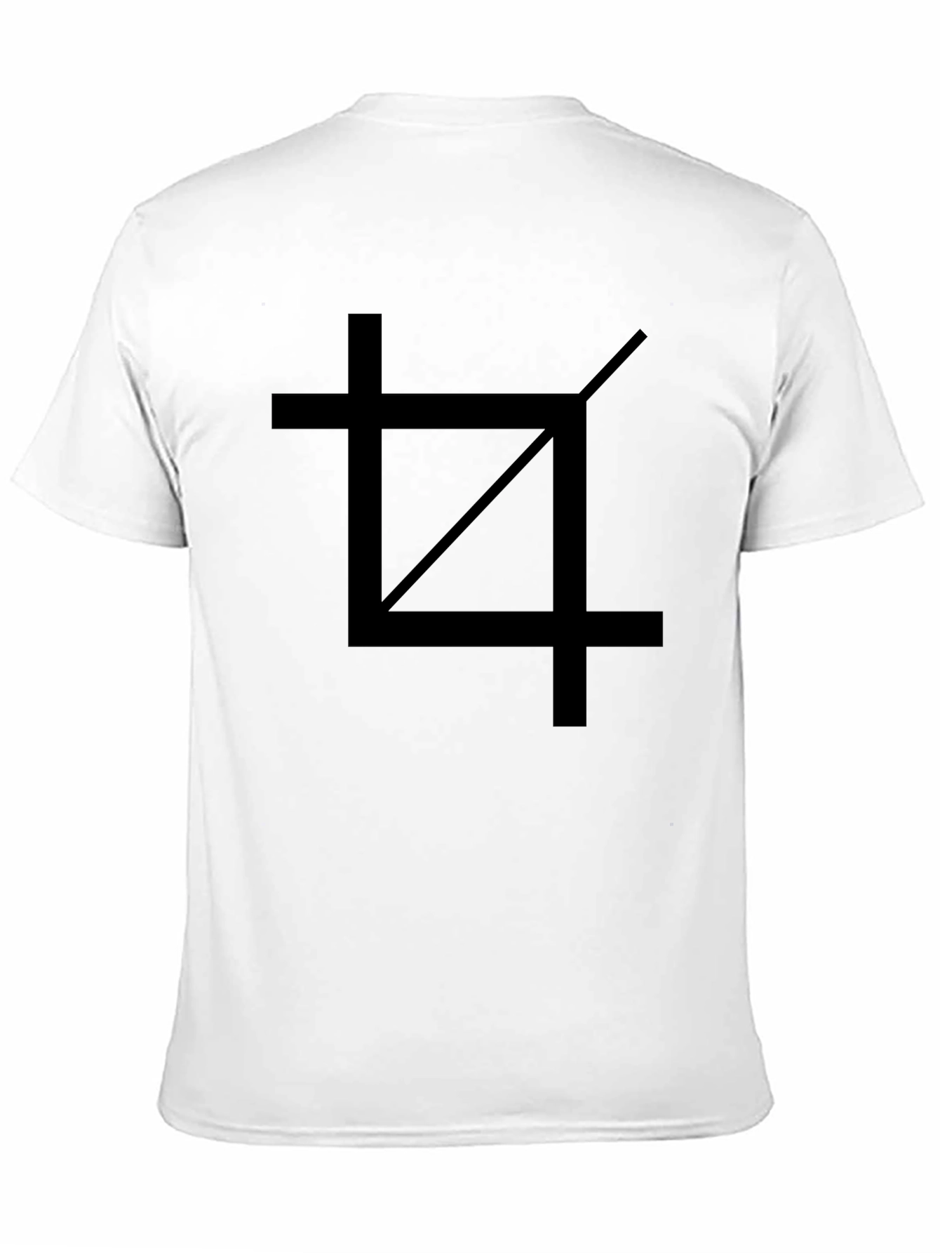 Crop Tool Graphic Tee - Black Cotton Casual Shirt
