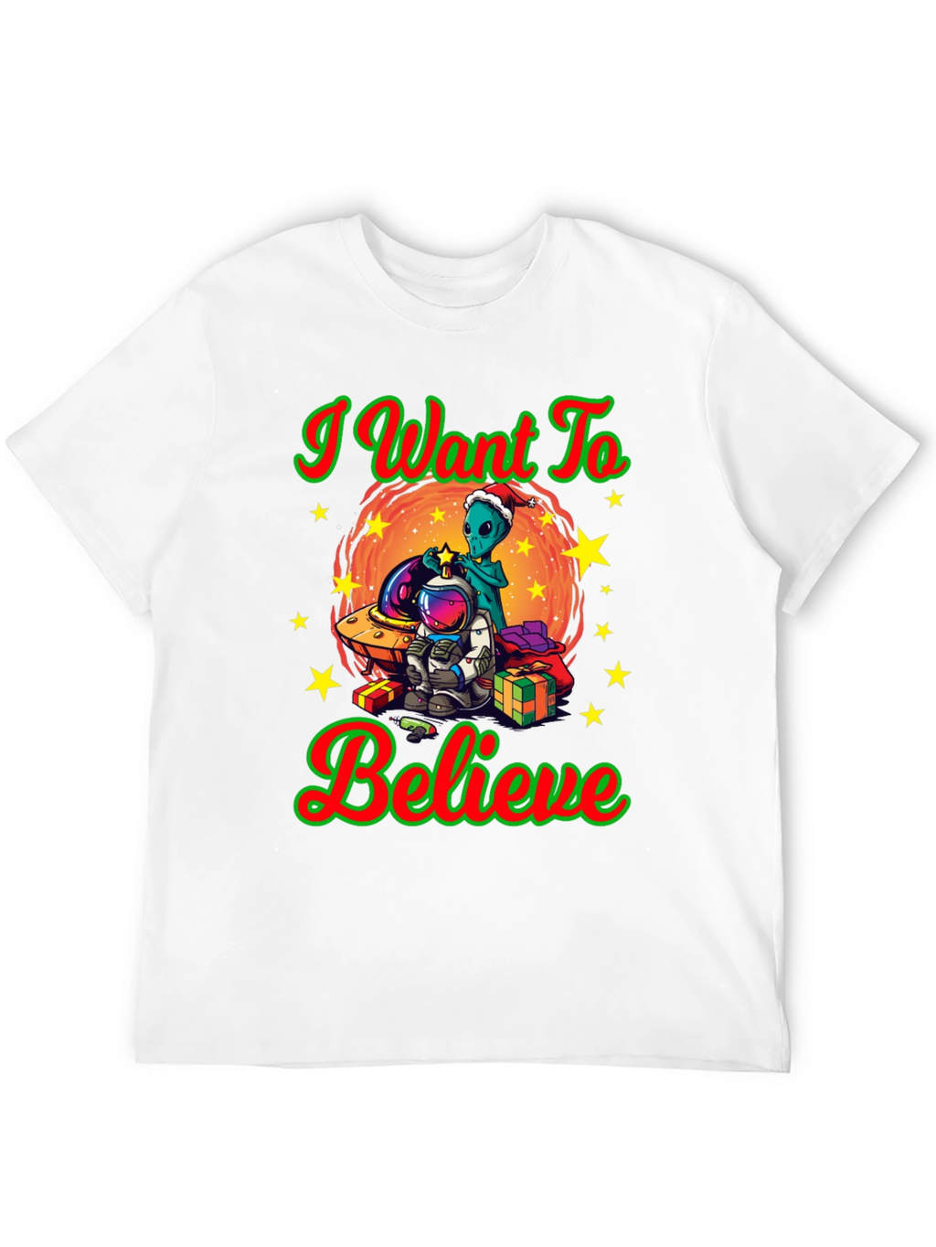 I Want To Believe Christmas T-Shirt