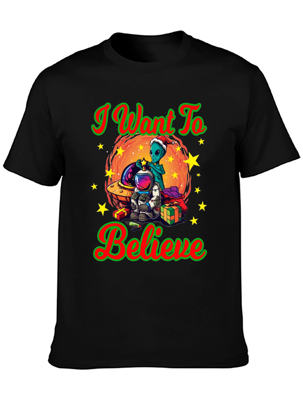 I Want To Believe Christmas T-Shirt