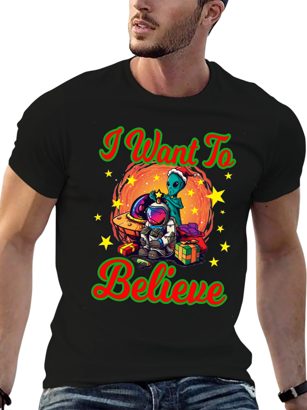 I Want To Believe Christmas T-Shirt
