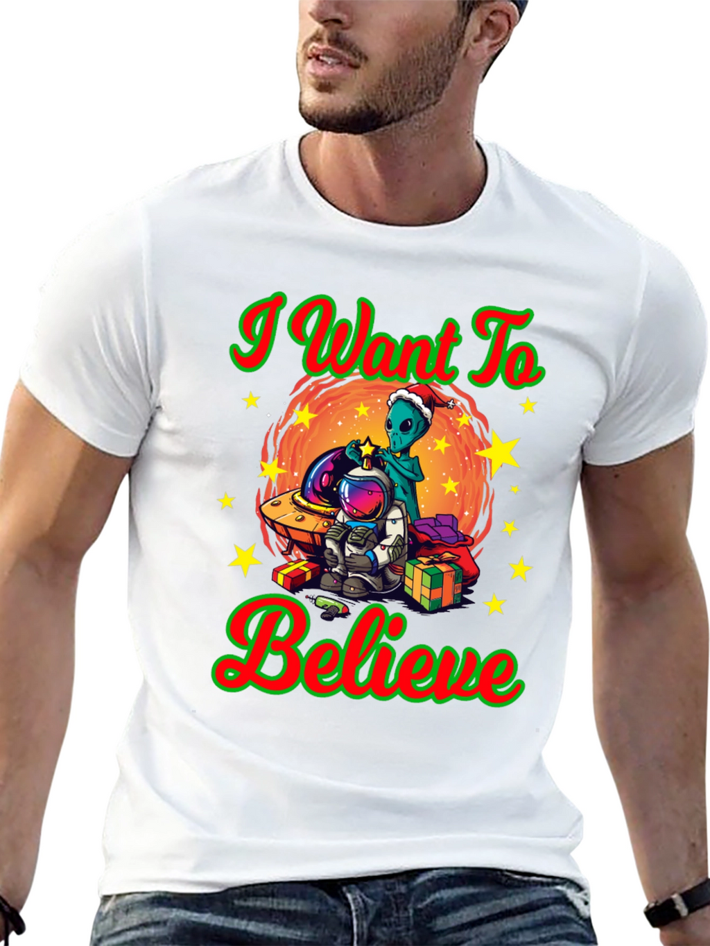 I Want To Believe Christmas T-Shirt