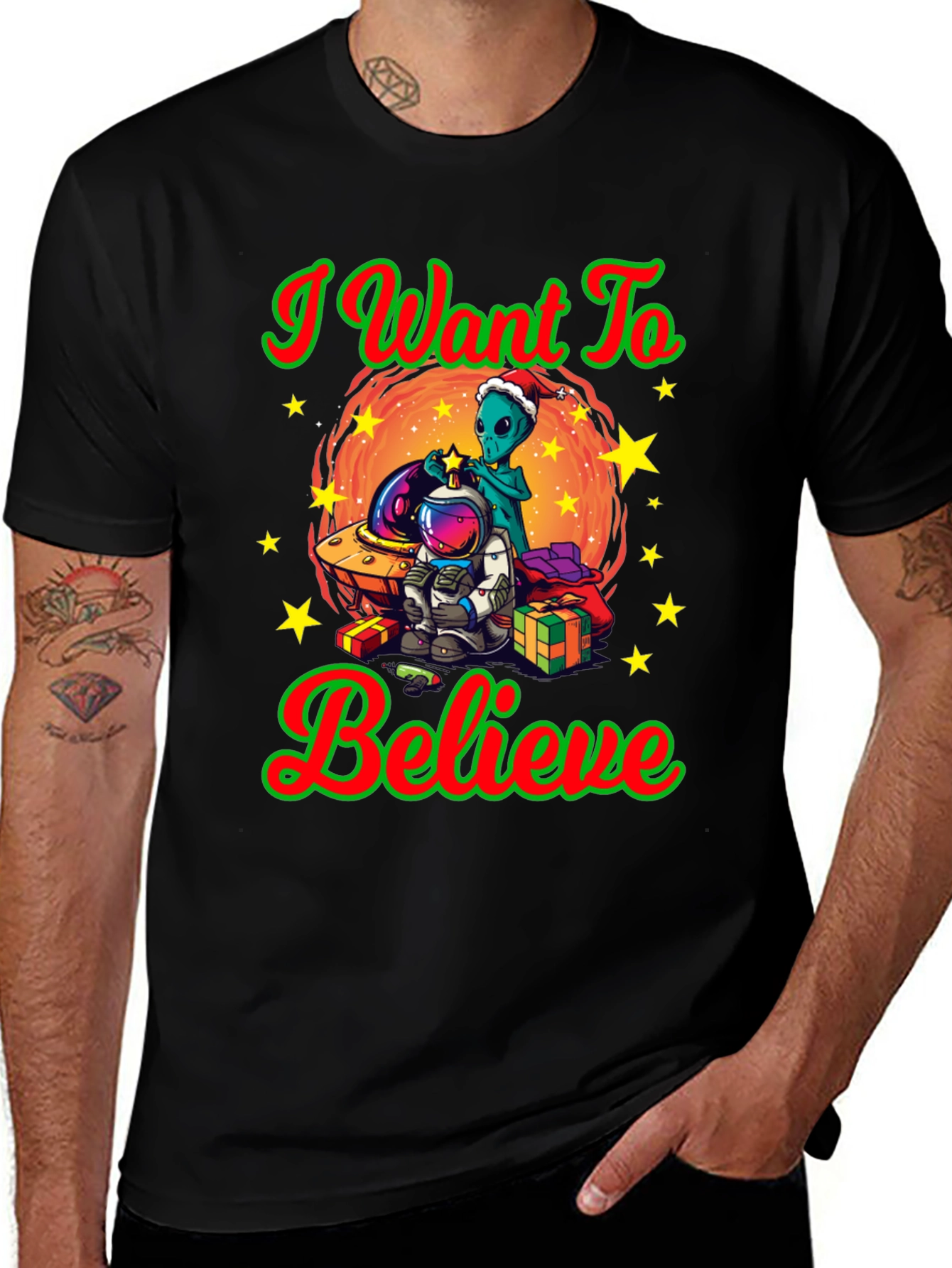 I Want To Believe Christmas T-Shirt