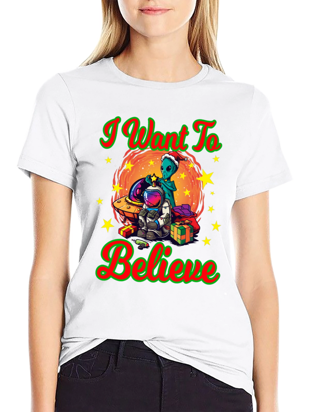 I Want To Believe Christmas T-Shirt