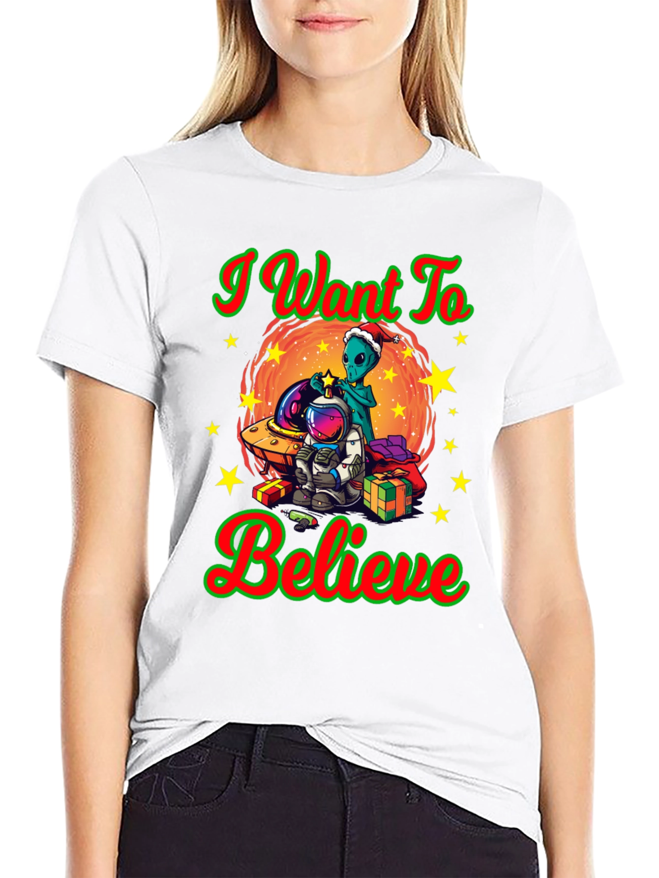 I Want To Believe Christmas T-Shirt