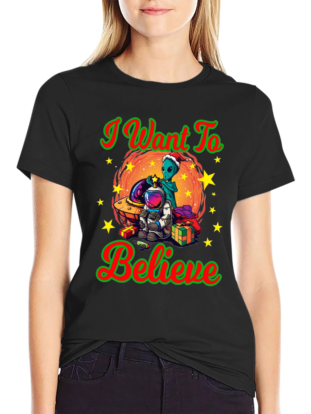 I Want To Believe Christmas T-Shirt