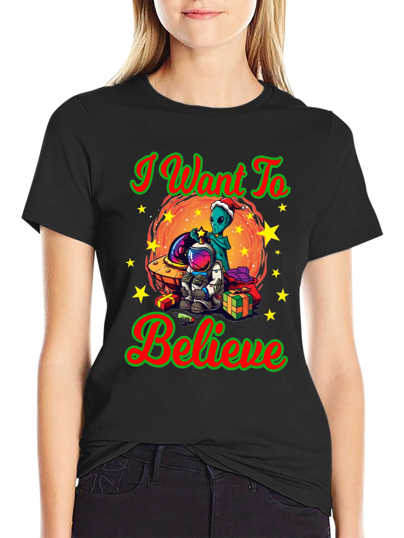 I Want To Believe Christmas T-Shirt