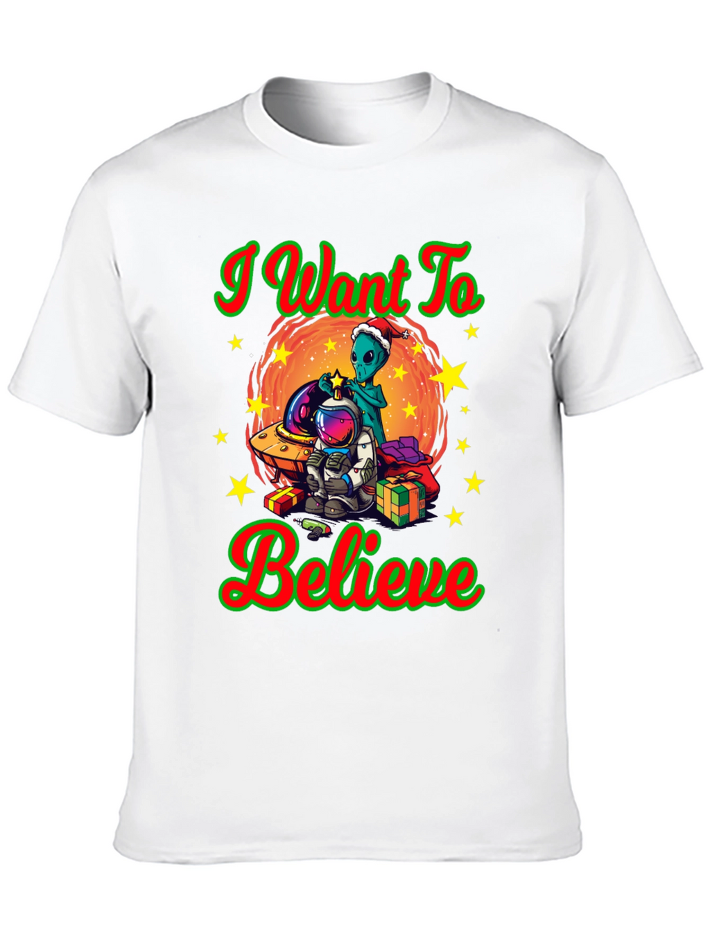 I Want To Believe Christmas T-Shirt
