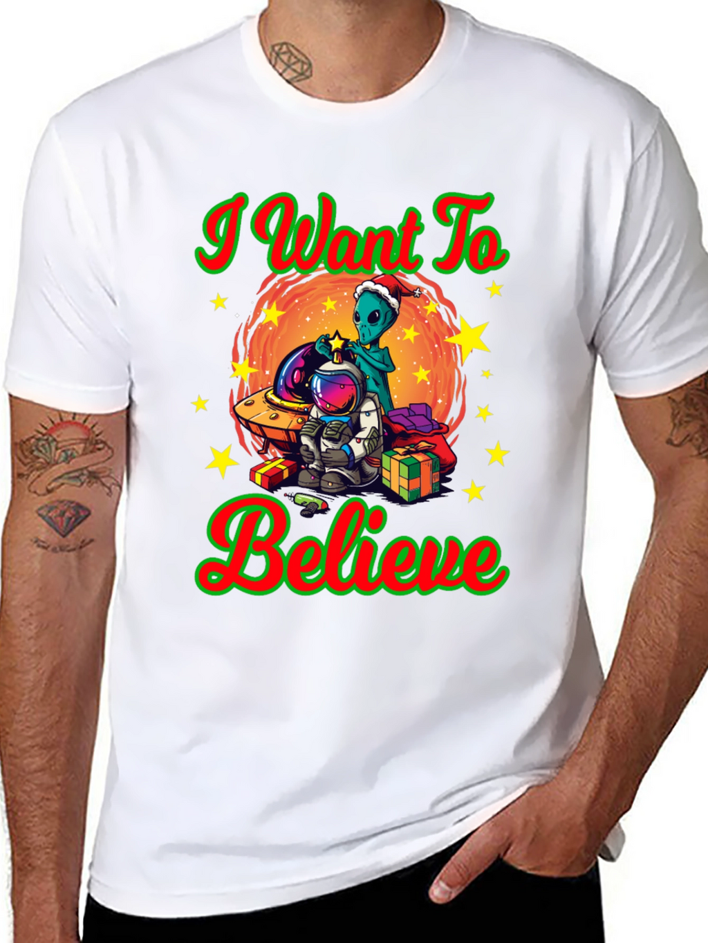 I Want To Believe Christmas T-Shirt