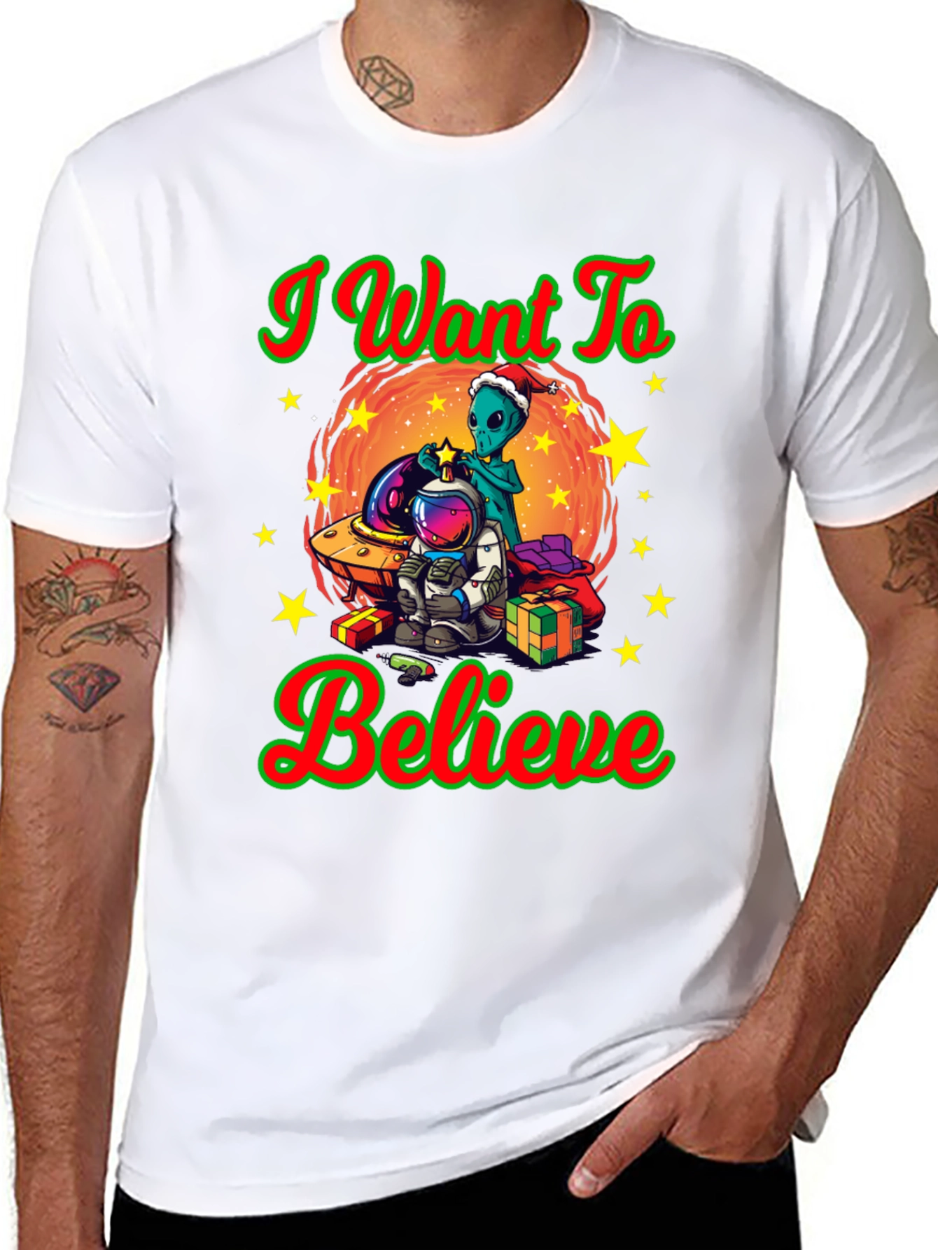 I Want To Believe Christmas T-Shirt