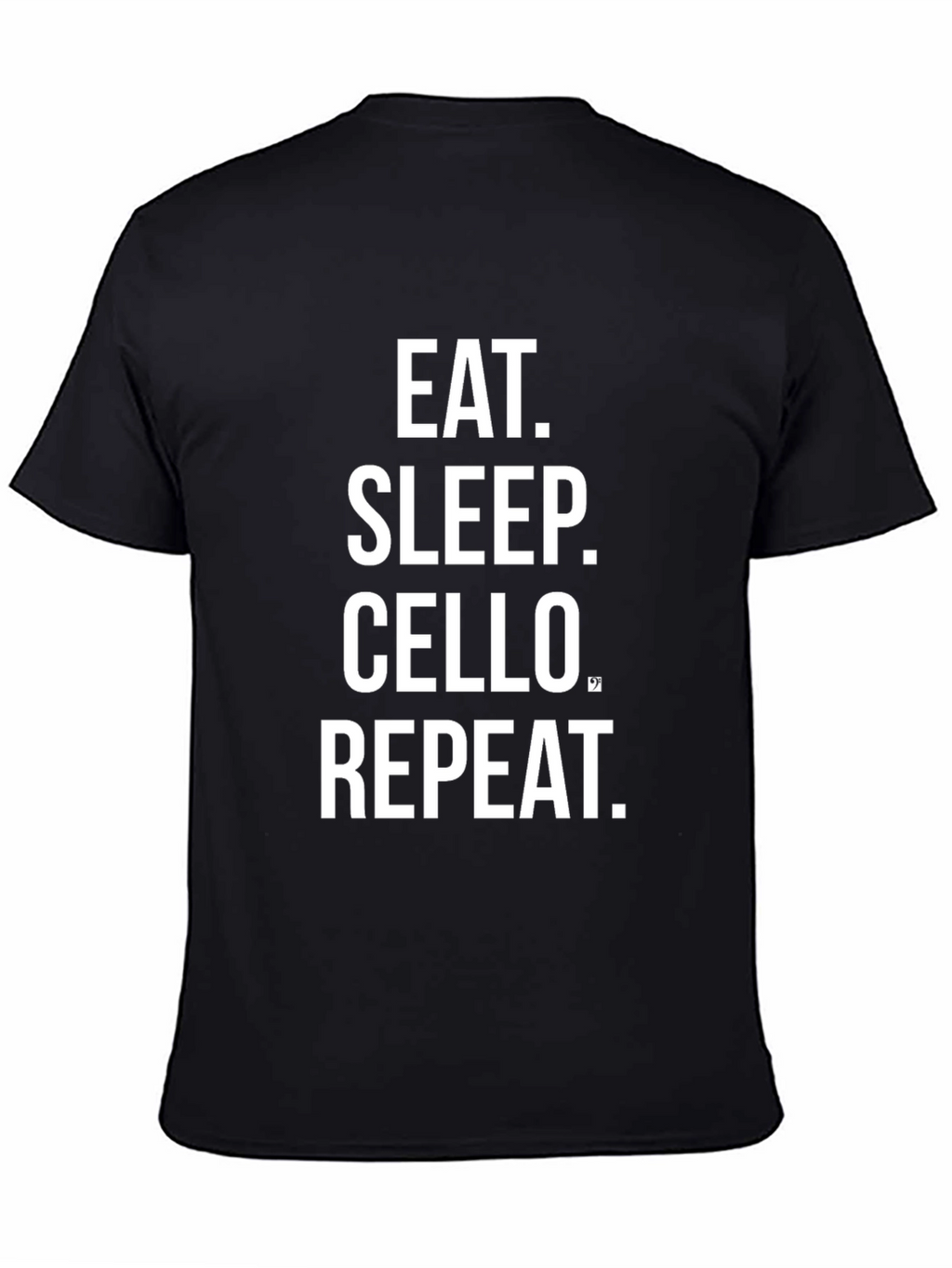Eat Sleep Cello Repeat Black T-Shirt