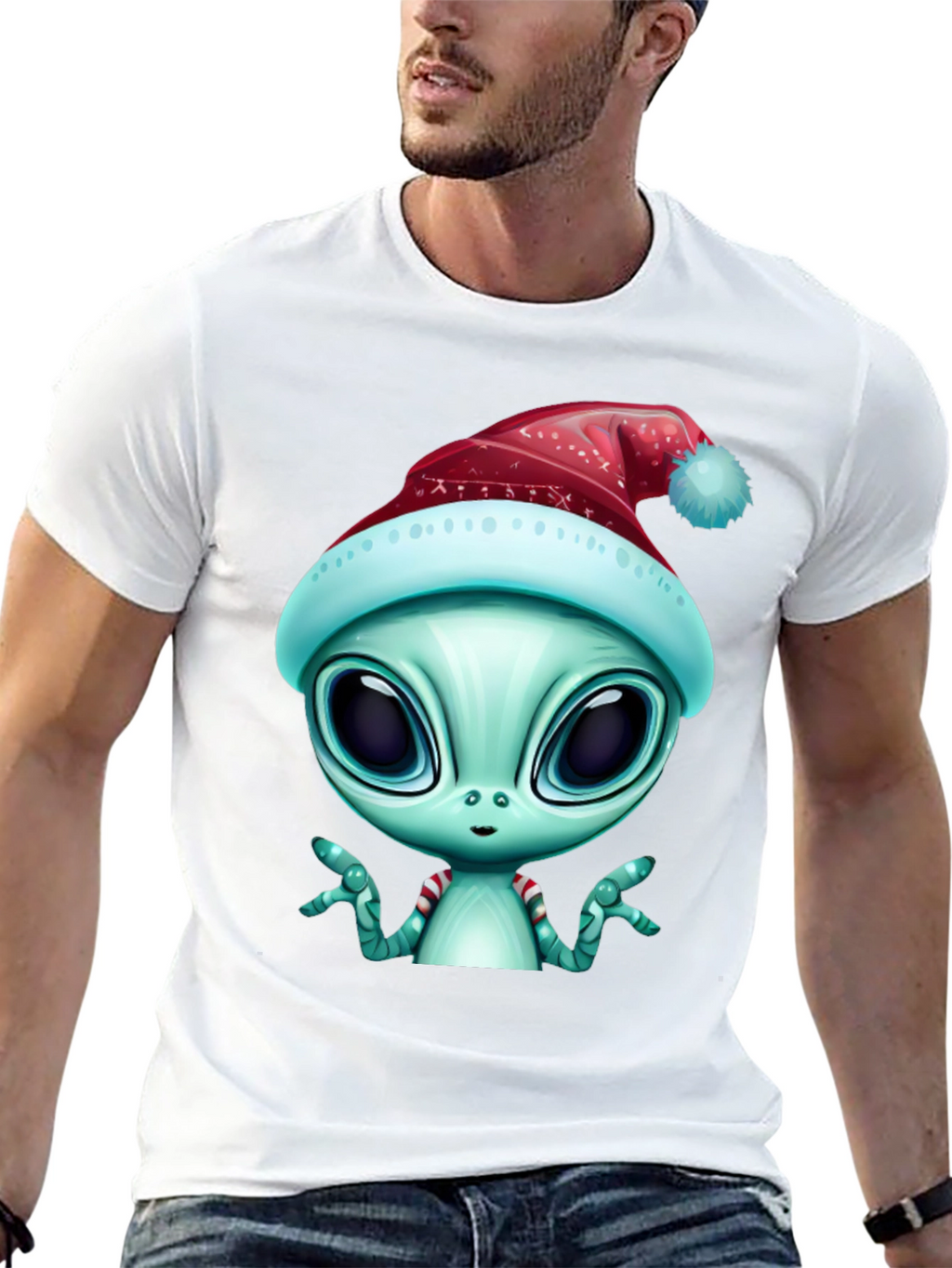 Alien Christmas T-Shirt - Holiday Extraterrestrial Style