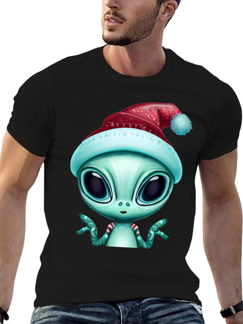 Alien Christmas T-Shirt - Holiday Extraterrestrial Style