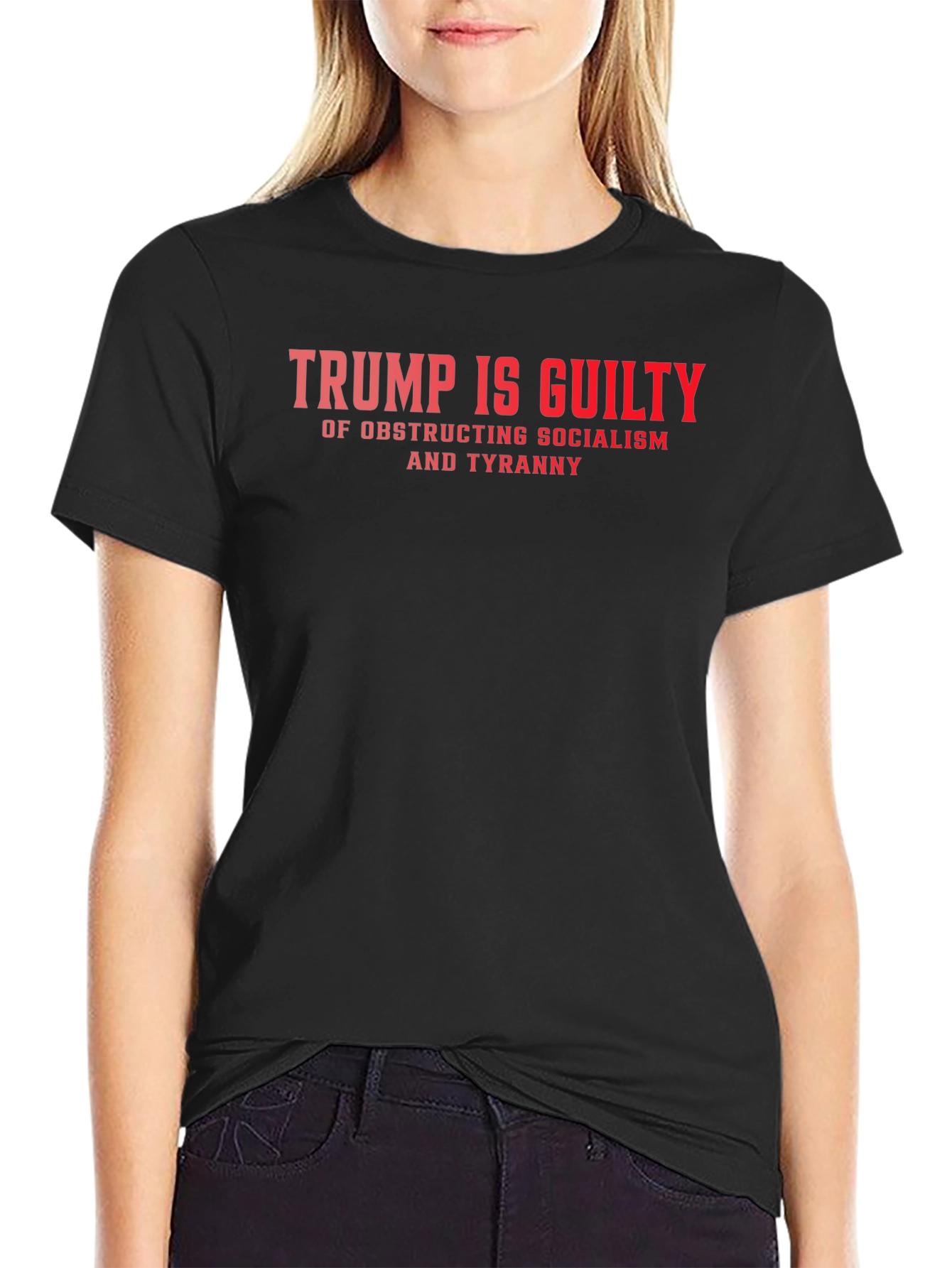 Trump Is Guilty Graphic Tee - Political Statement Shirt