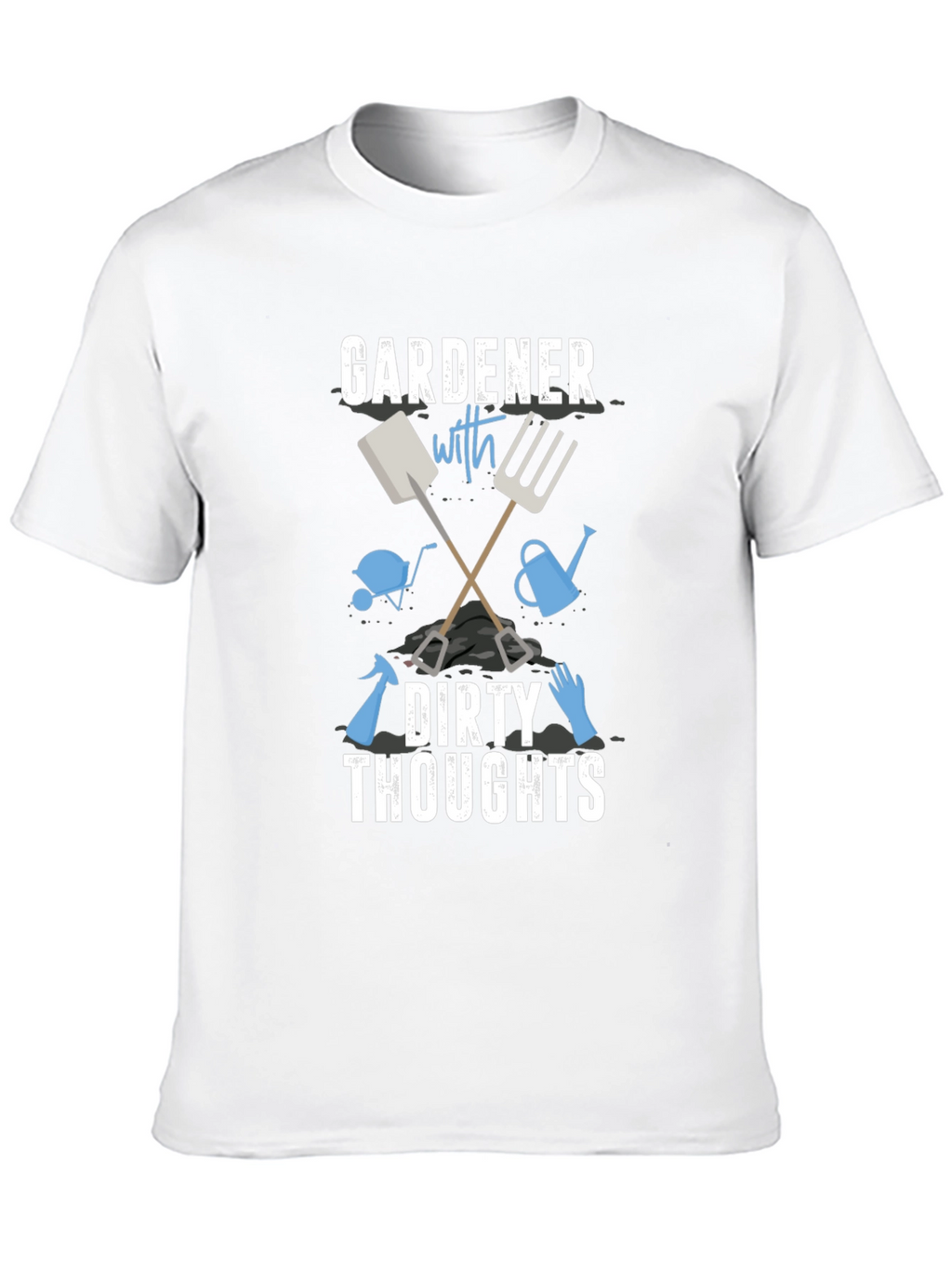 Gardener with Dirty Thoughts Black Graphic Tee