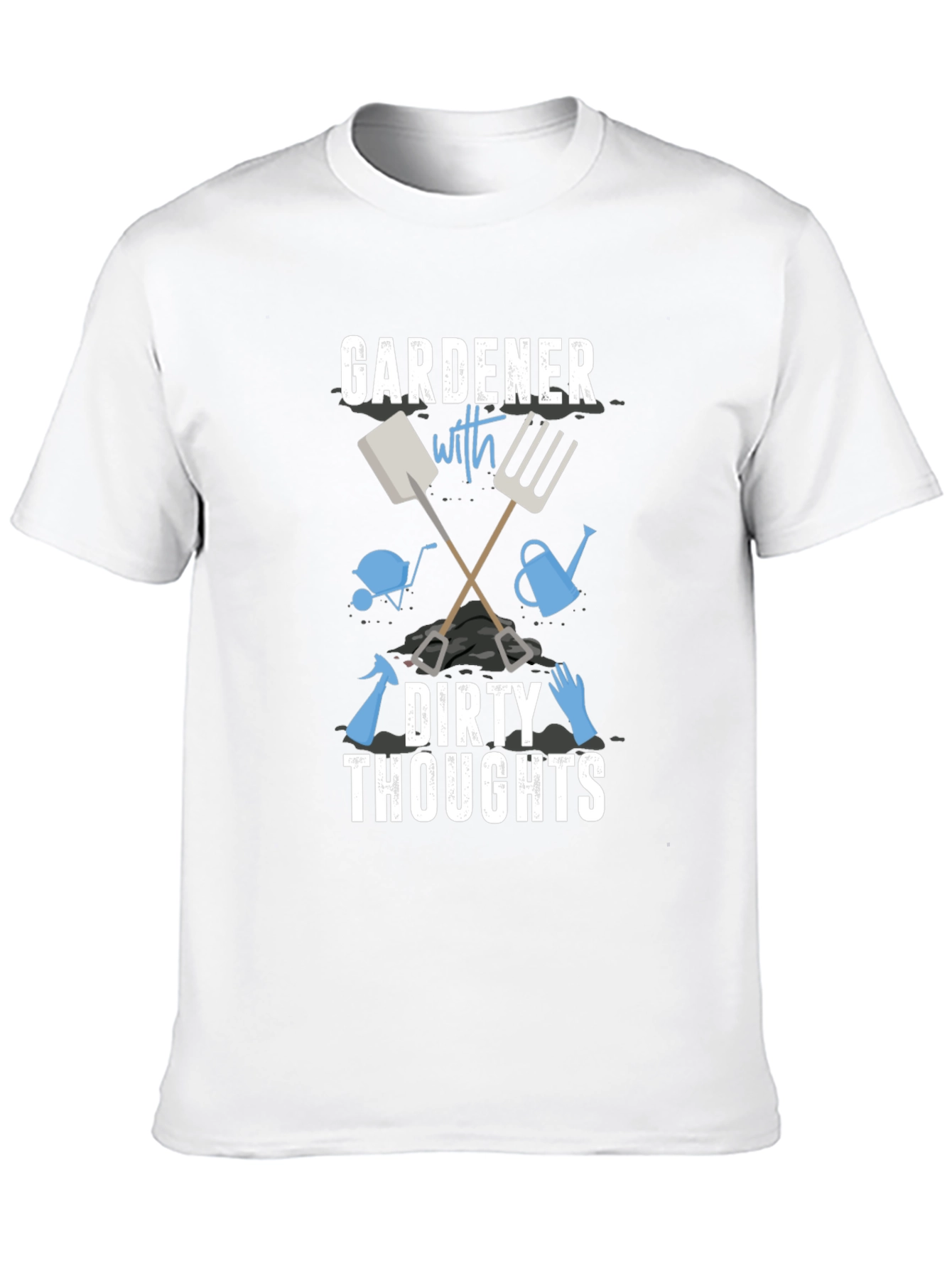 Gardener with Dirty Thoughts Black Graphic Tee