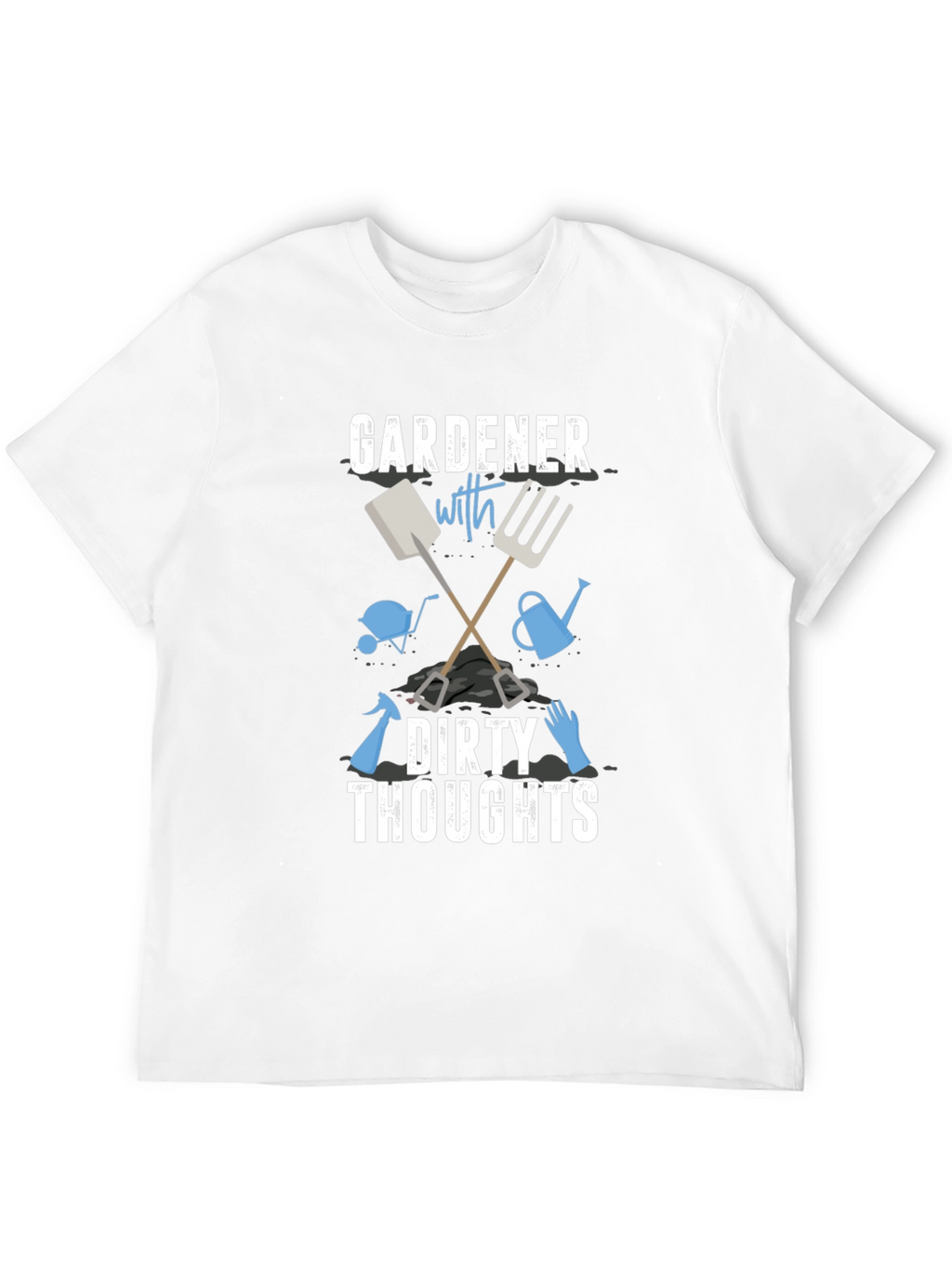 Gardener with Dirty Thoughts Black Graphic Tee