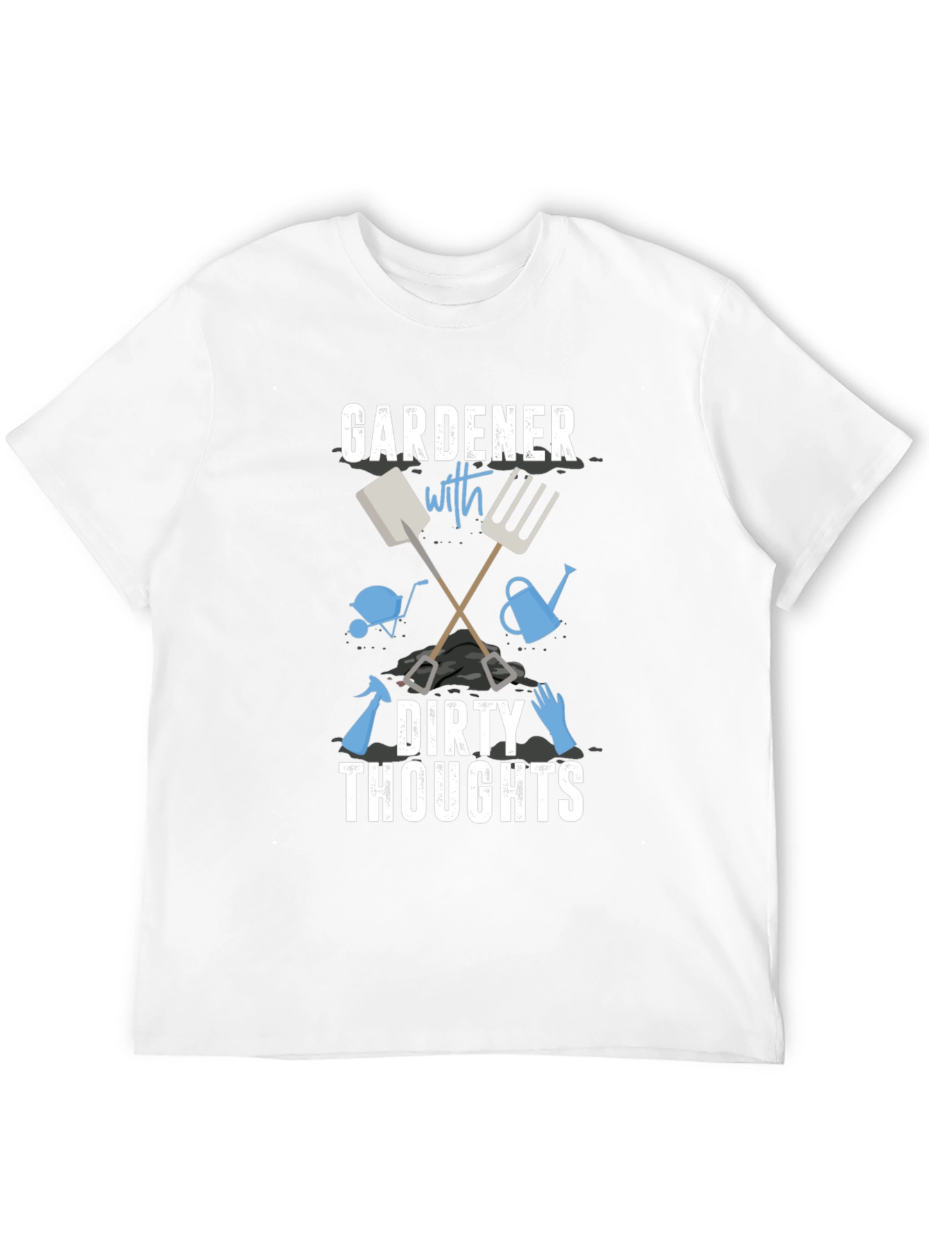 Gardener with Dirty Thoughts Black Graphic Tee