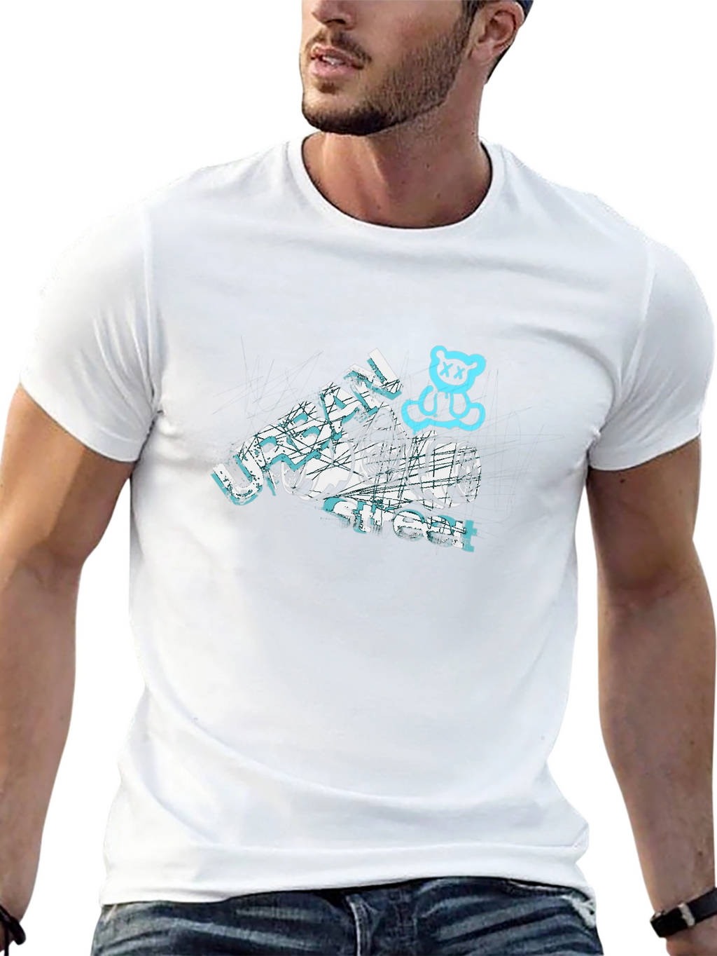Urban Street Black Graphic Tee