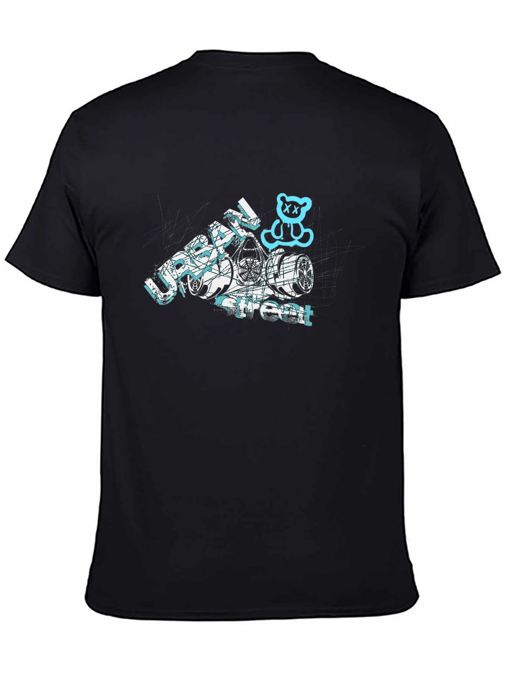 Urban Street Black Graphic Tee