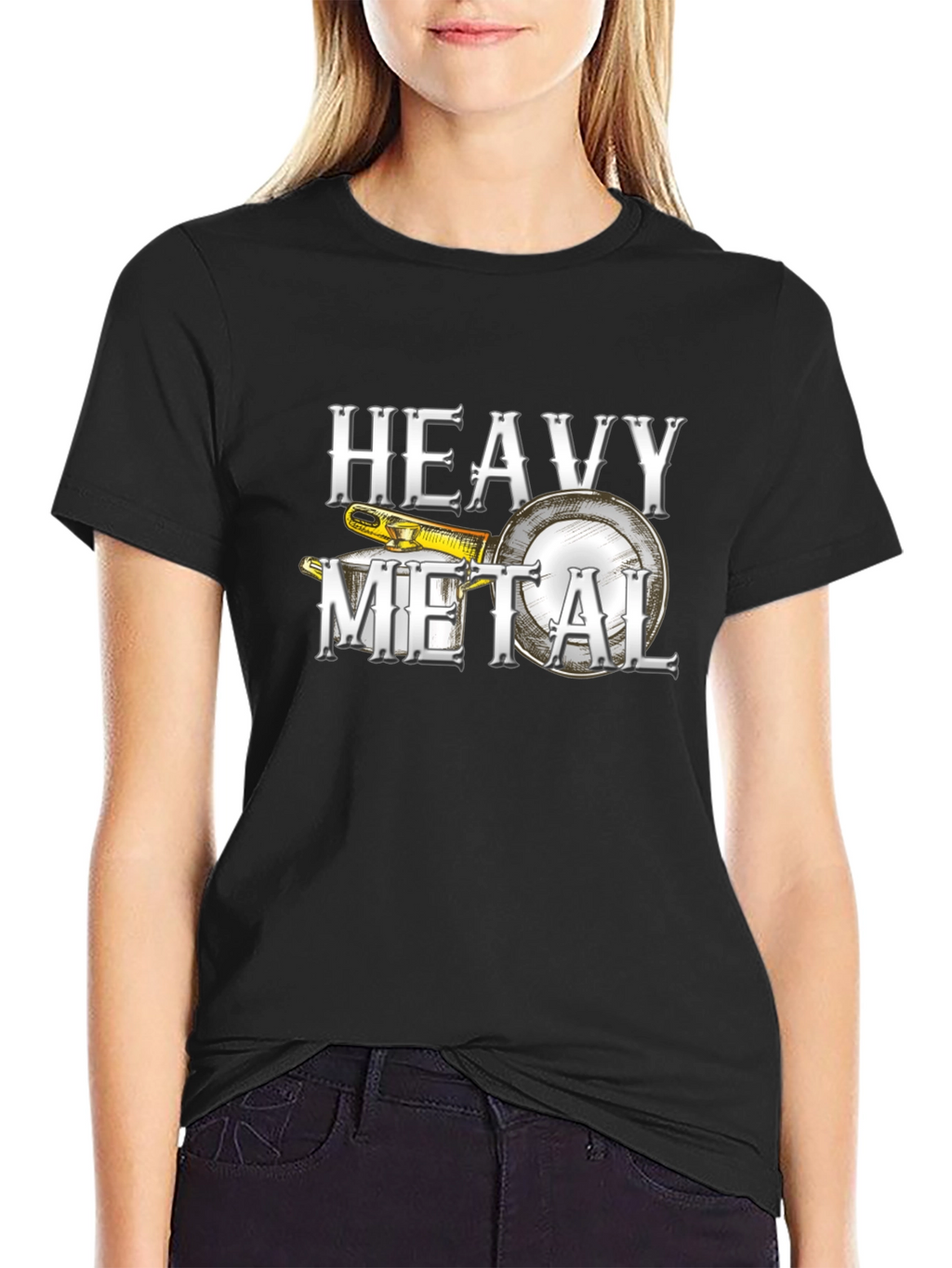 Heavy Metal Banjo Graphic T-Shirt - Musician Tee