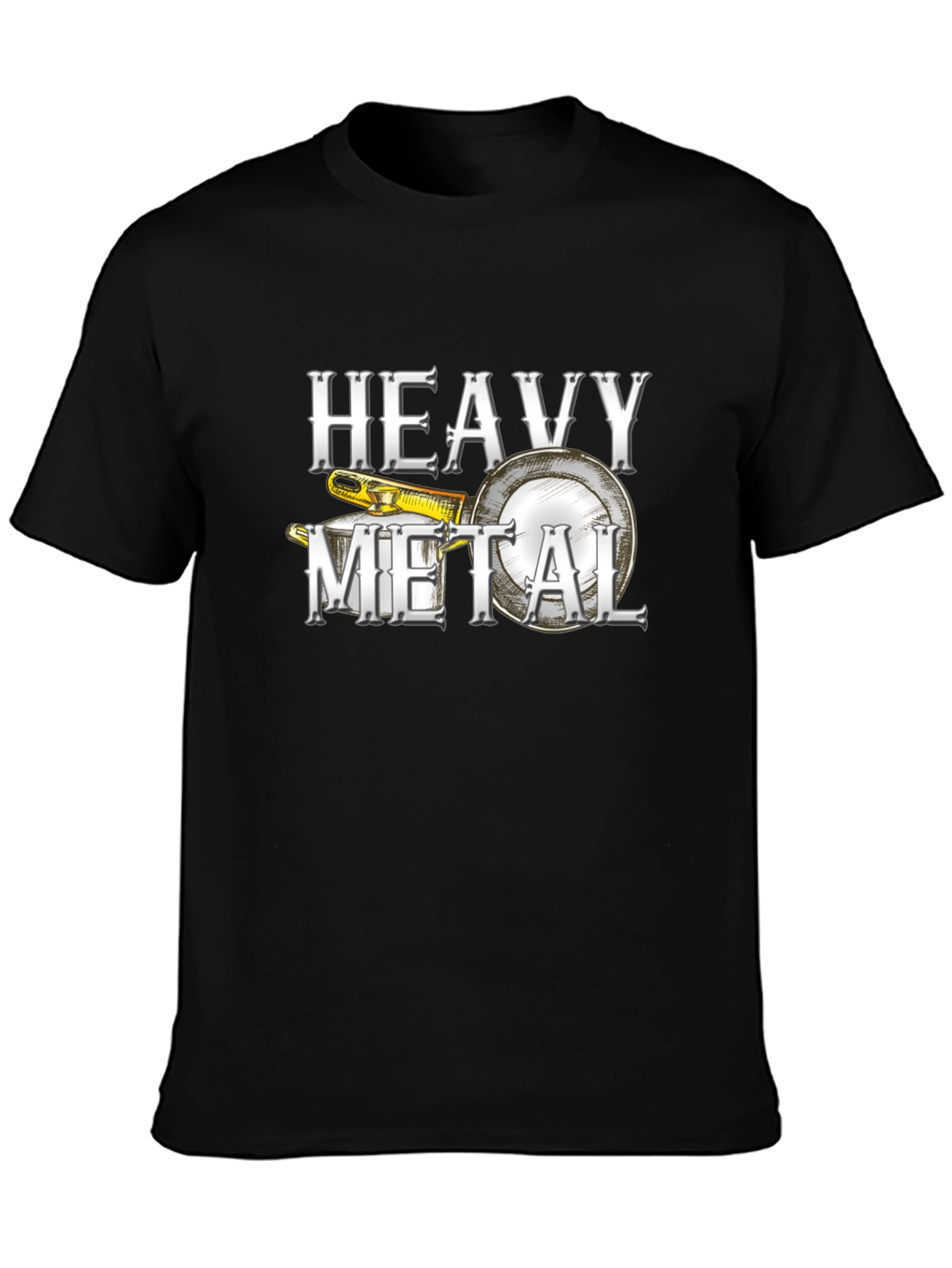 Heavy Metal Banjo Graphic T-Shirt - Musician Tee