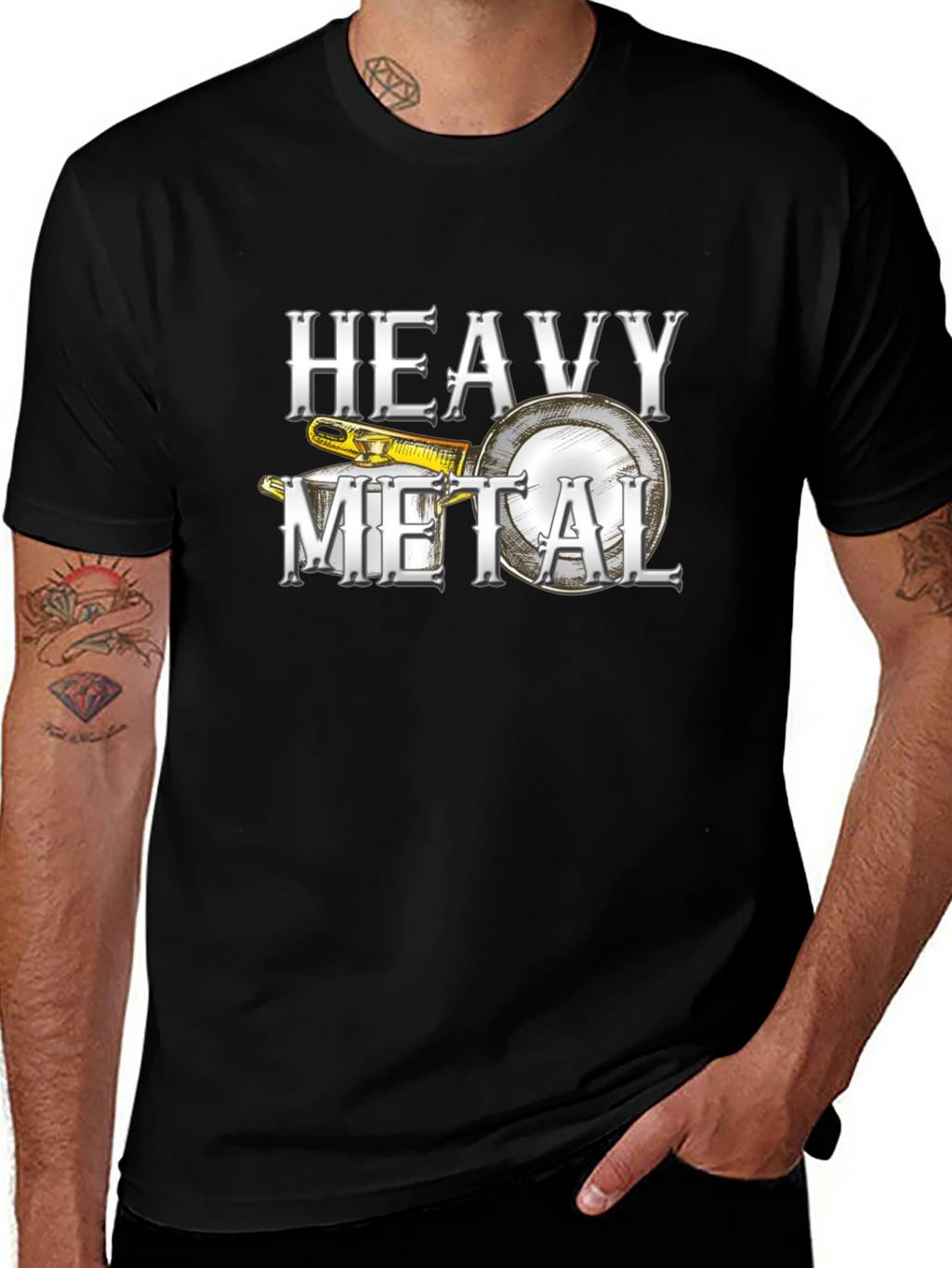Heavy Metal Banjo Graphic T-Shirt - Musician Tee