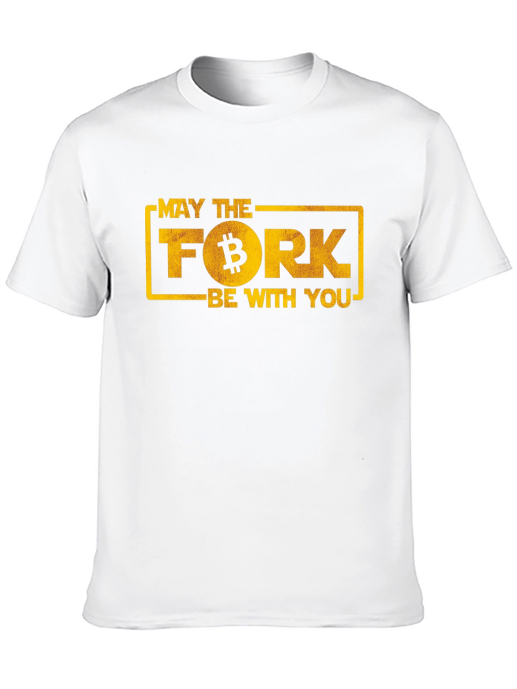 May The Fork Be With You Bitcoin T-Shirt