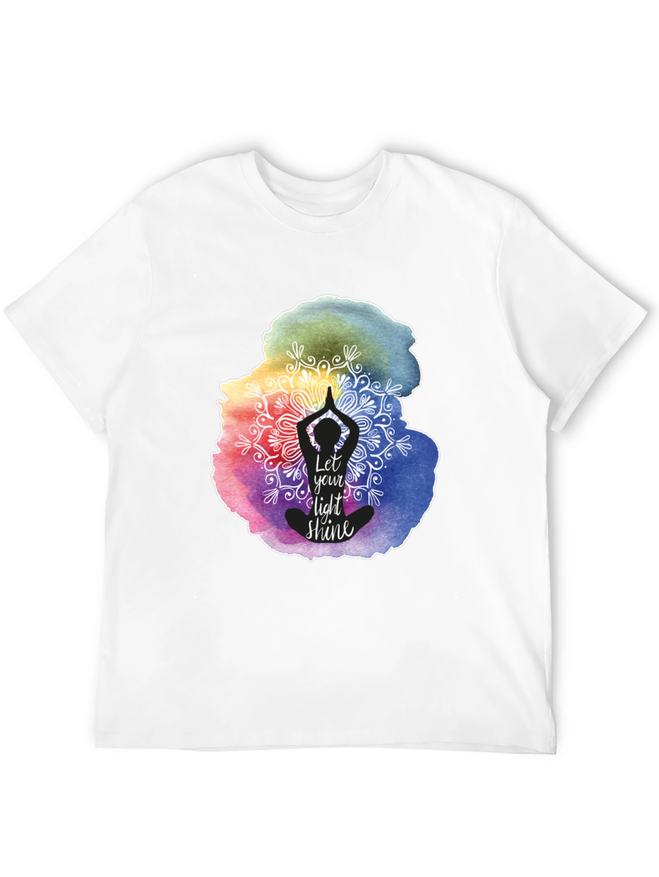 Let Your Light Shine Yoga Mandala Graphic Tee