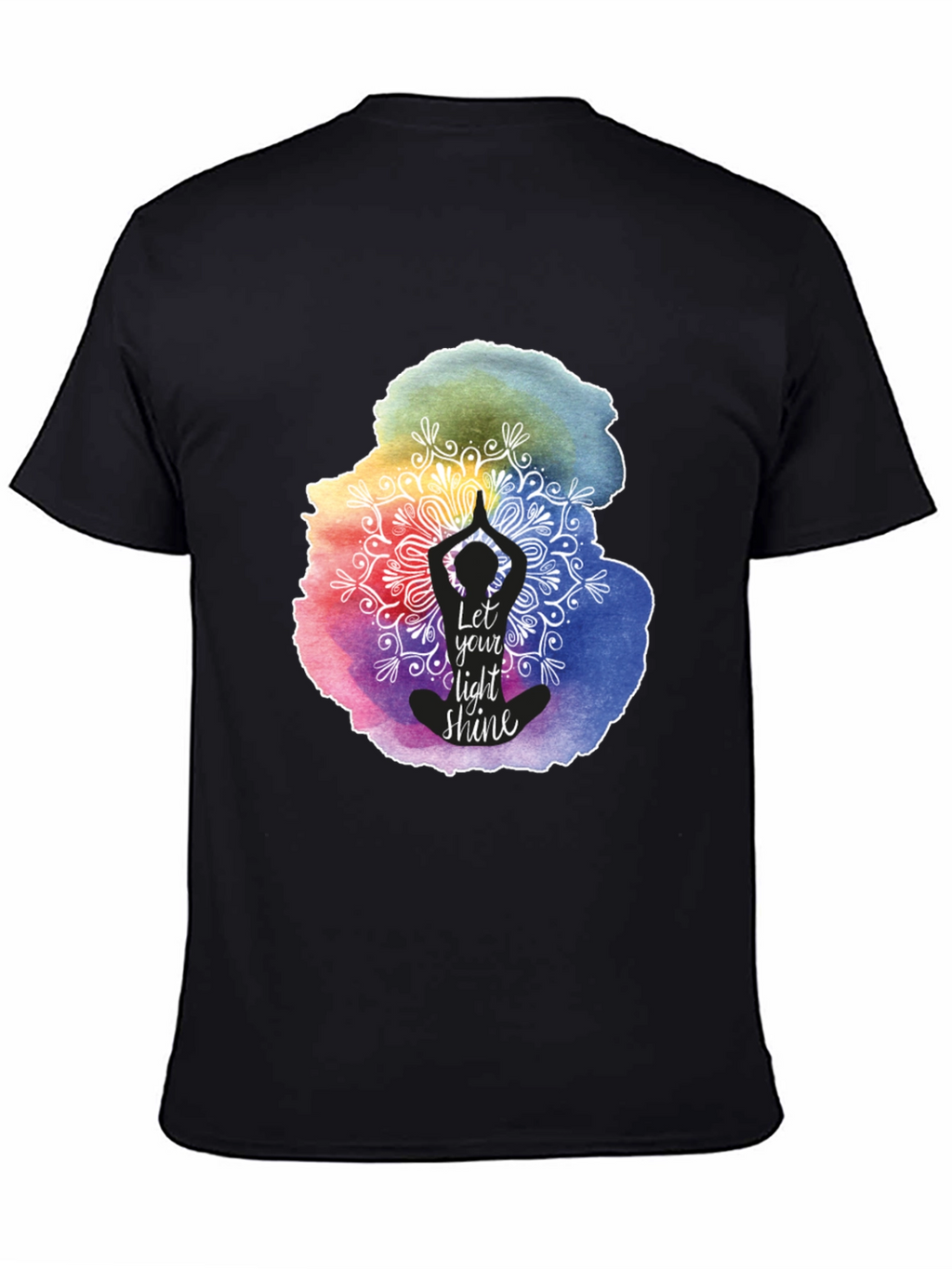 Let Your Light Shine Yoga Mandala Graphic Tee