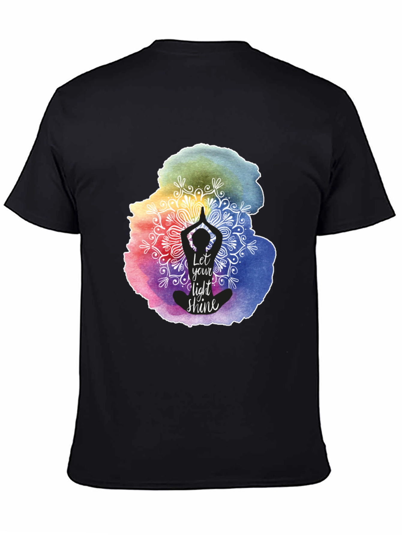 Let Your Light Shine Yoga Mandala Graphic Tee