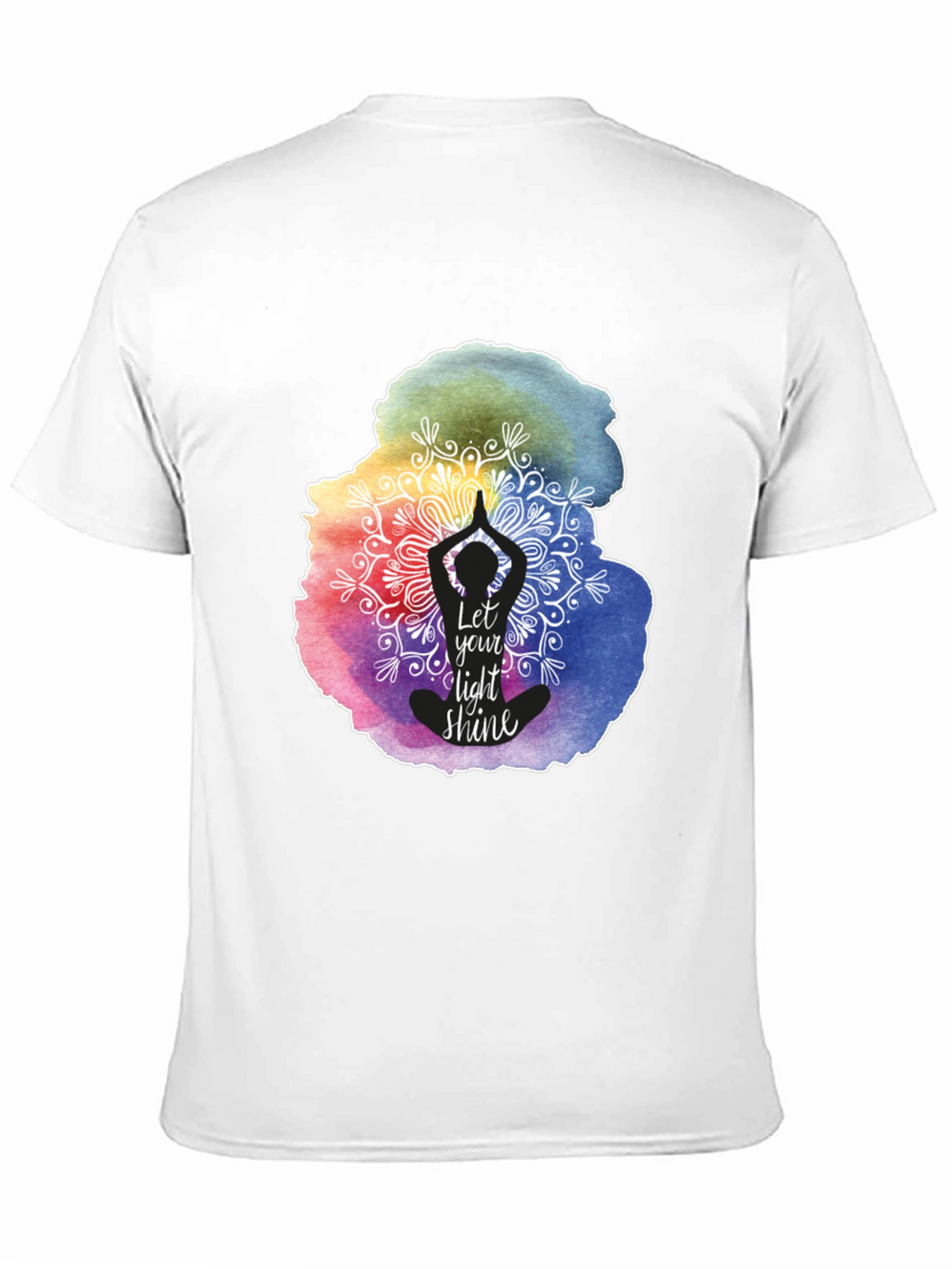 Let Your Light Shine Yoga Mandala Graphic Tee