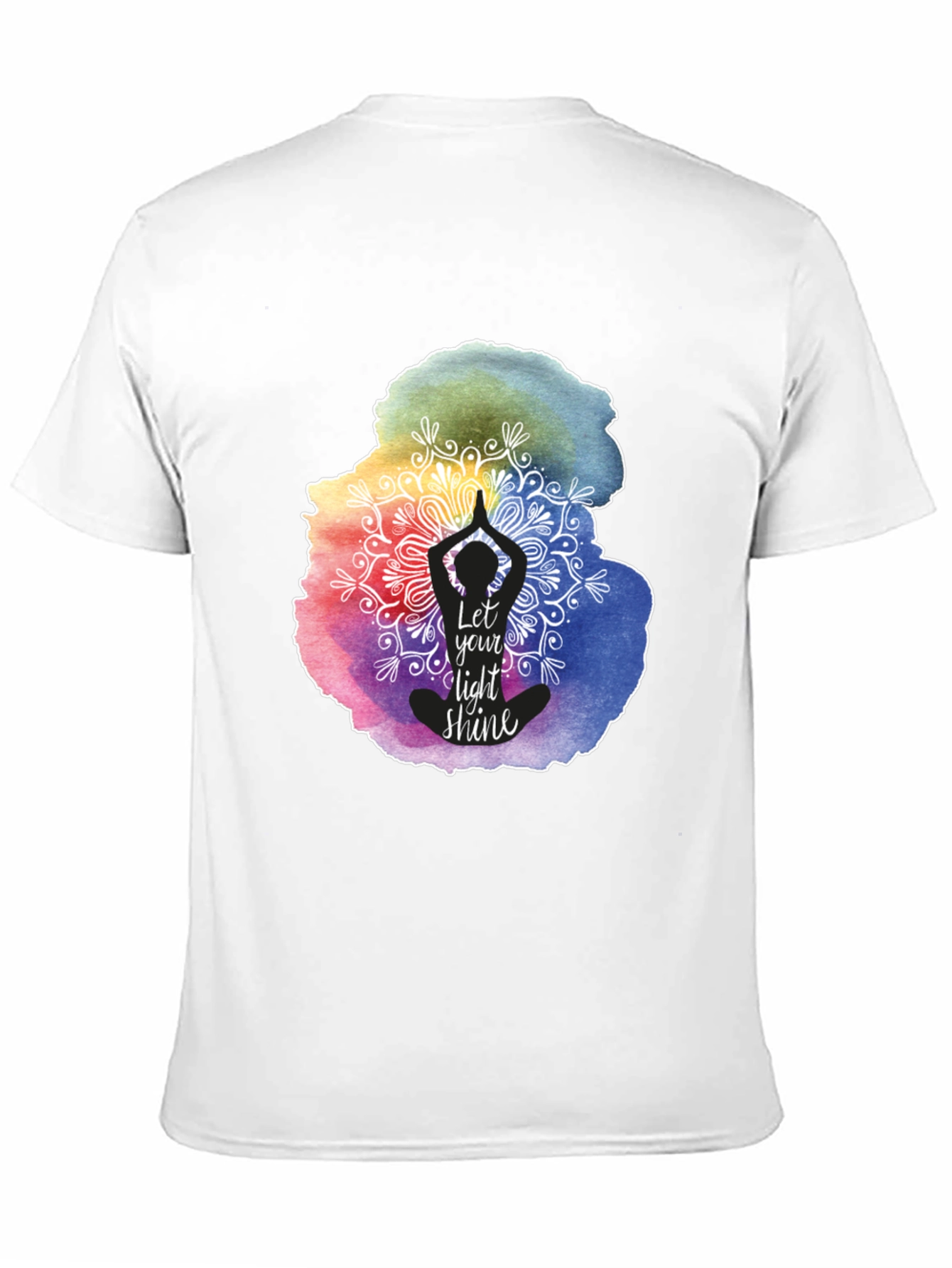 Let Your Light Shine Yoga Mandala Graphic Tee