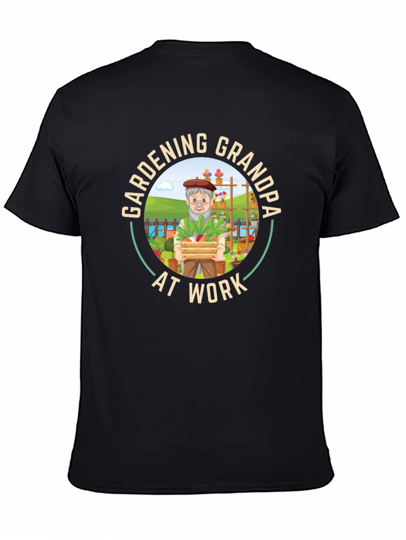 Gardening Grandpa T-Shirt - At Work Funny Graphic Tee
