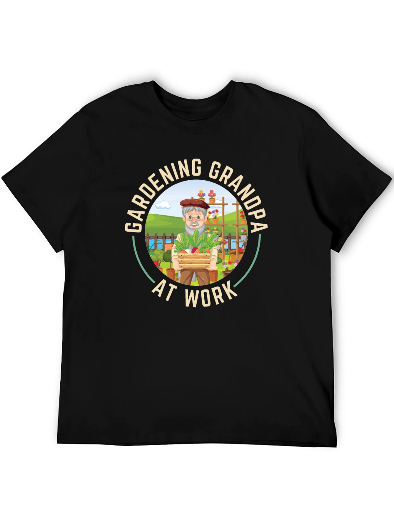 Gardening Grandpa T-Shirt - At Work Funny Graphic Tee