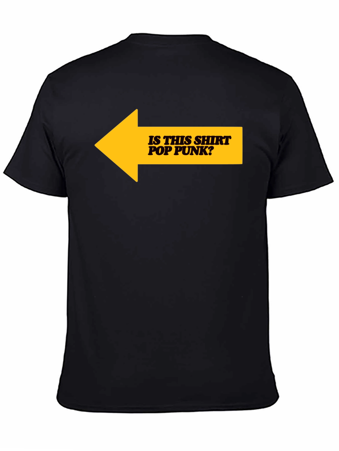 Is This Shirt Pop Punk? Graphic Tee - Black