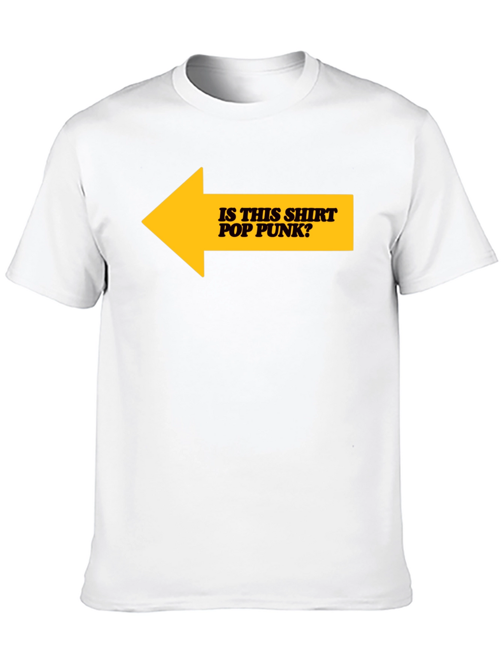 Is This Shirt Pop Punk? Graphic Tee - Black