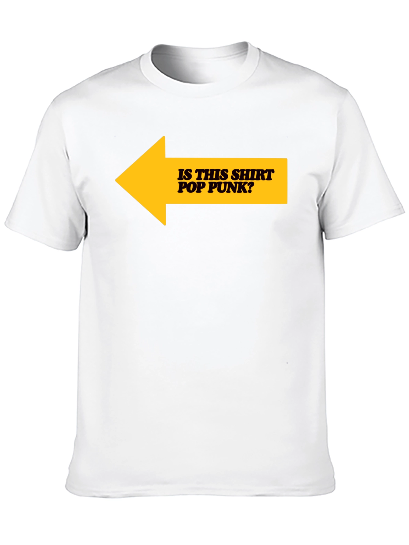Is This Shirt Pop Punk? Graphic Tee - Black