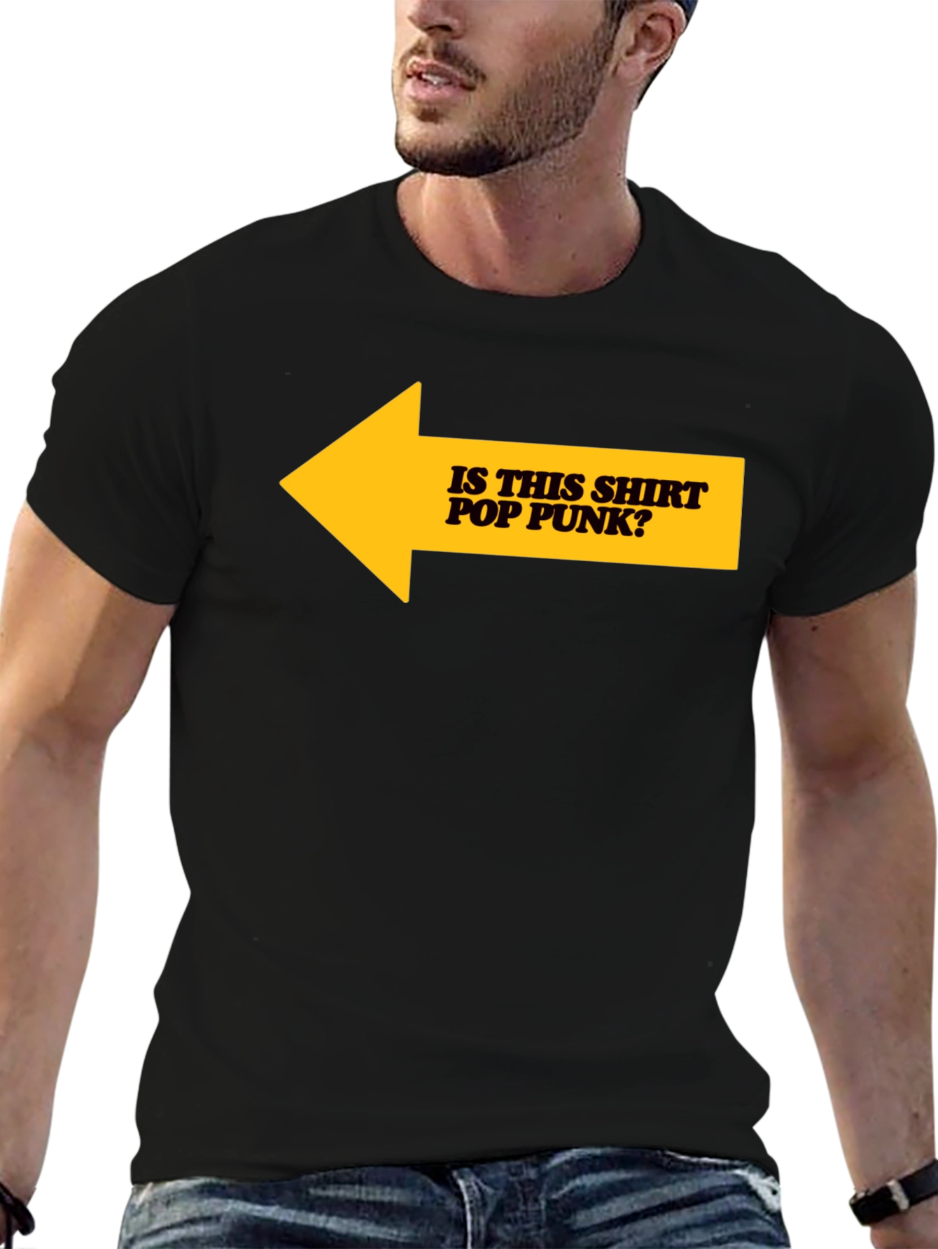 Is This Shirt Pop Punk? Graphic Tee - Black