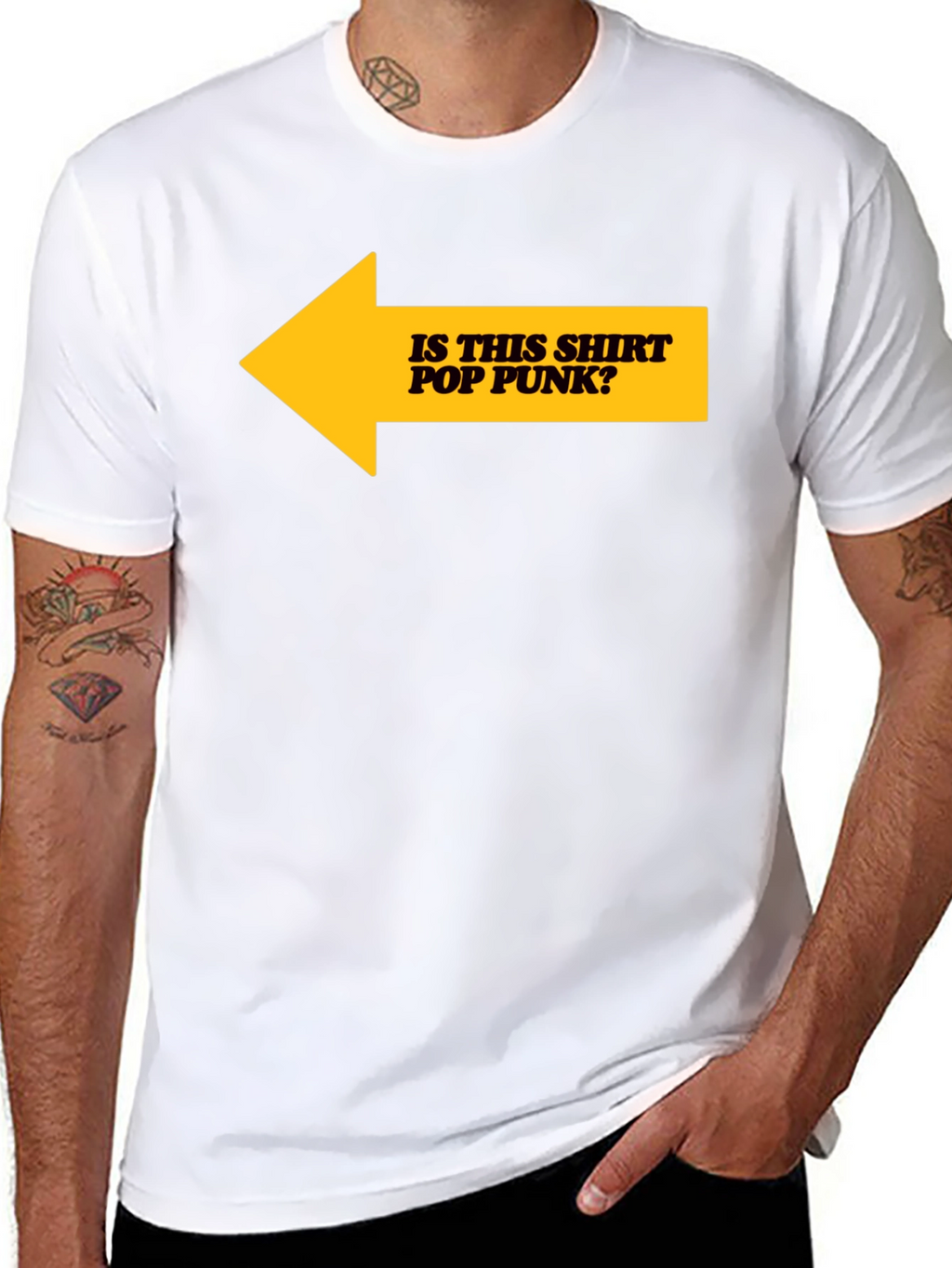 Is This Shirt Pop Punk? Graphic Tee - Black