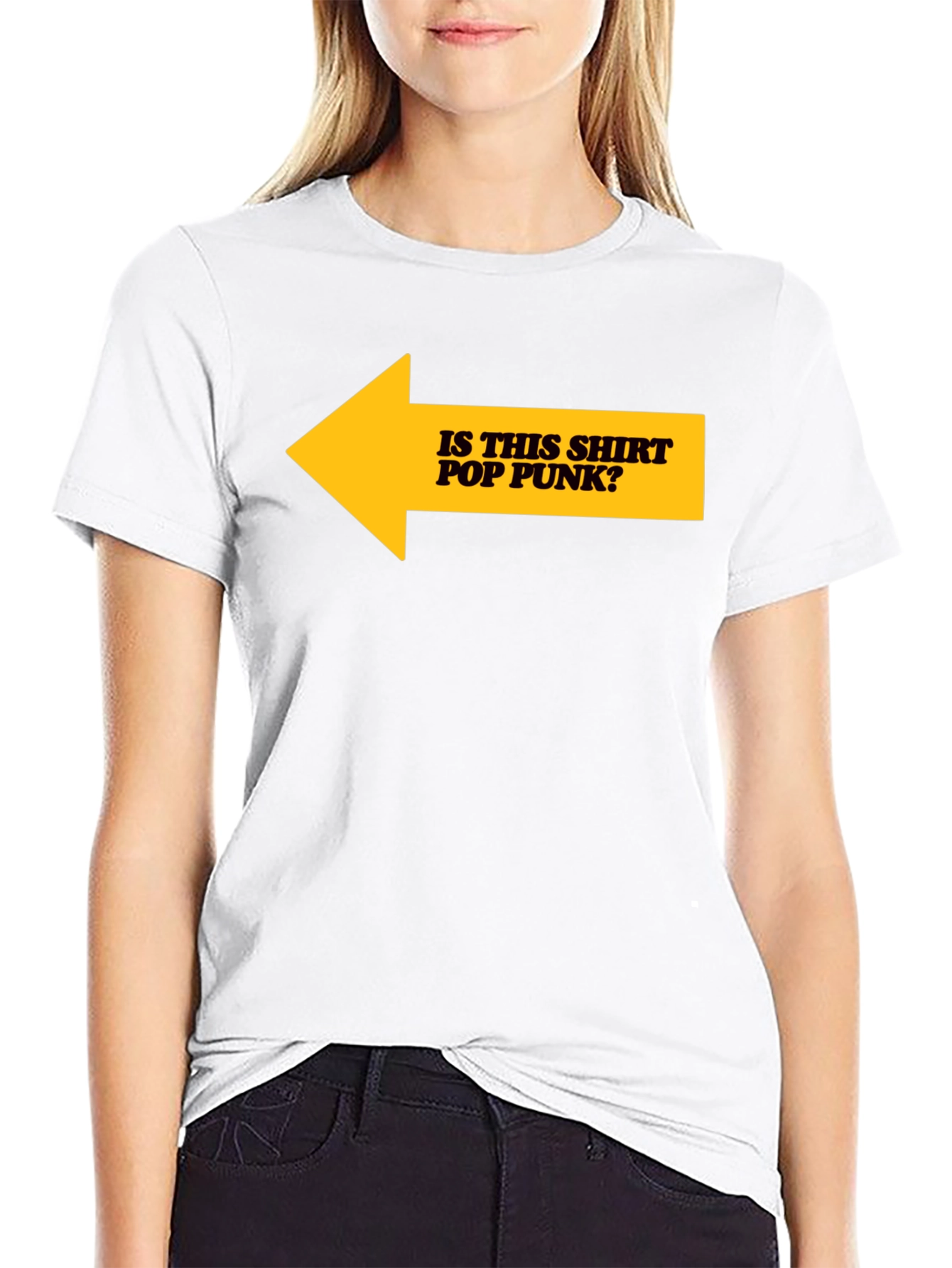 Is This Shirt Pop Punk? Graphic Tee - Black