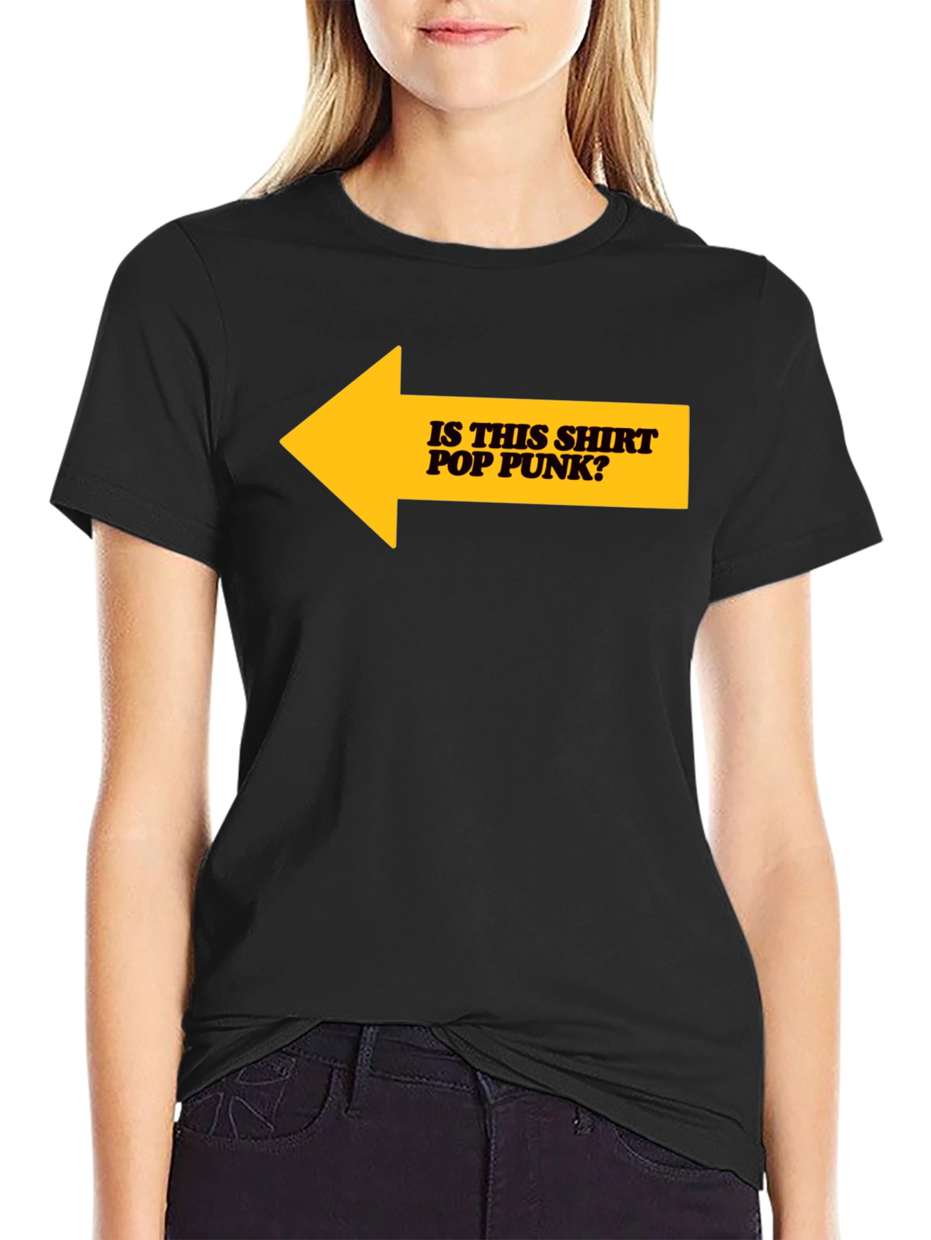 Is This Shirt Pop Punk? Graphic Tee - Black