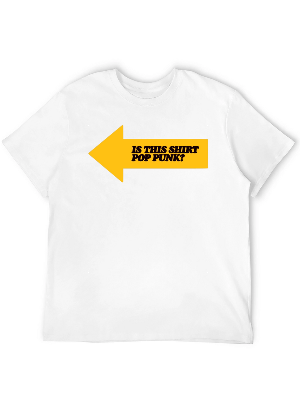 Is This Shirt Pop Punk? Graphic Tee - Black