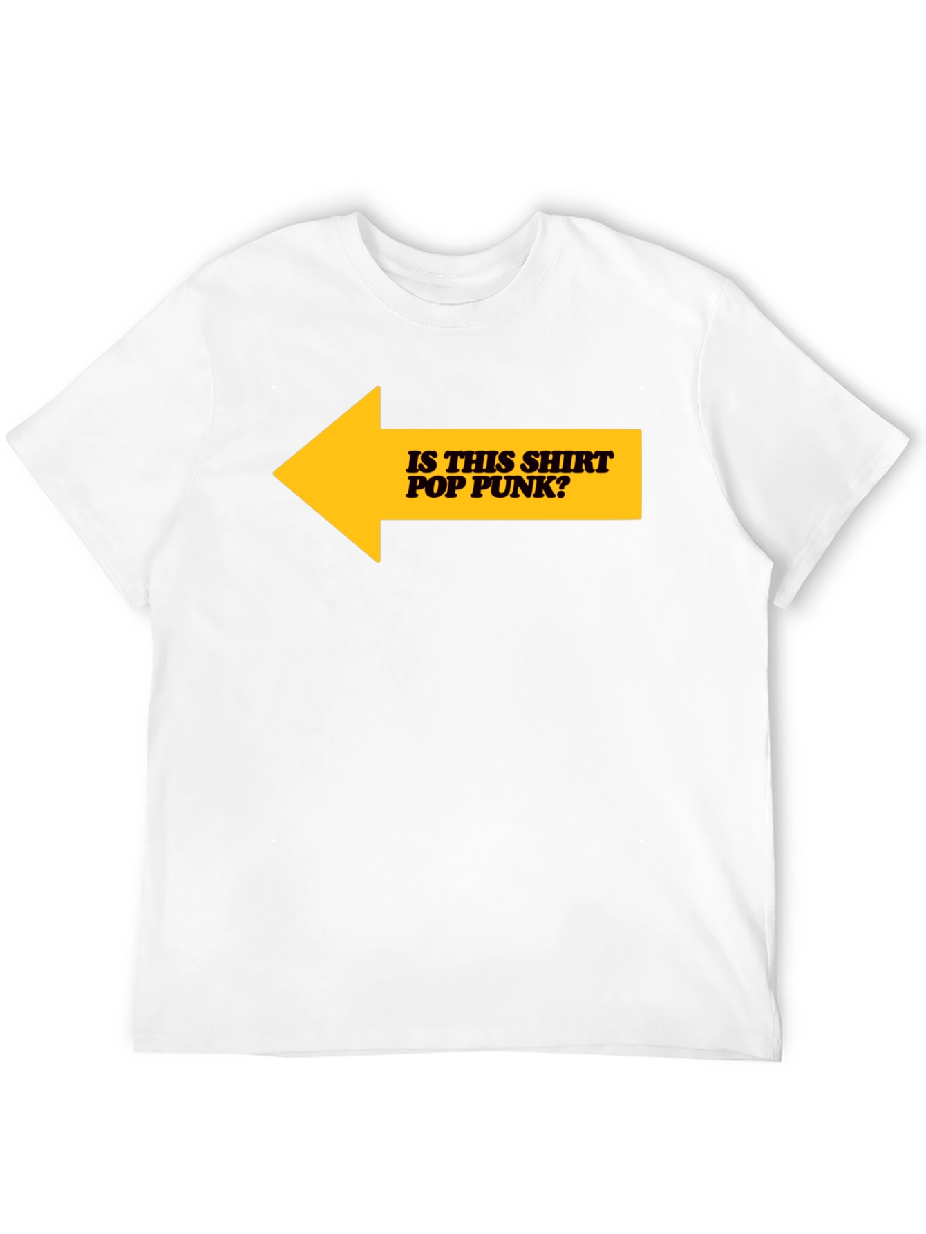 Is This Shirt Pop Punk? Graphic Tee - Black