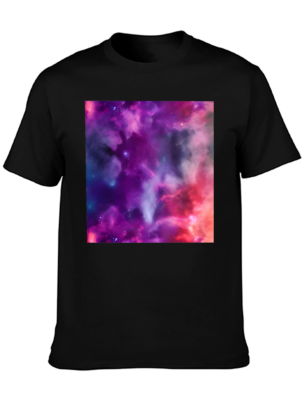 Nebula Print Black T-Shirt