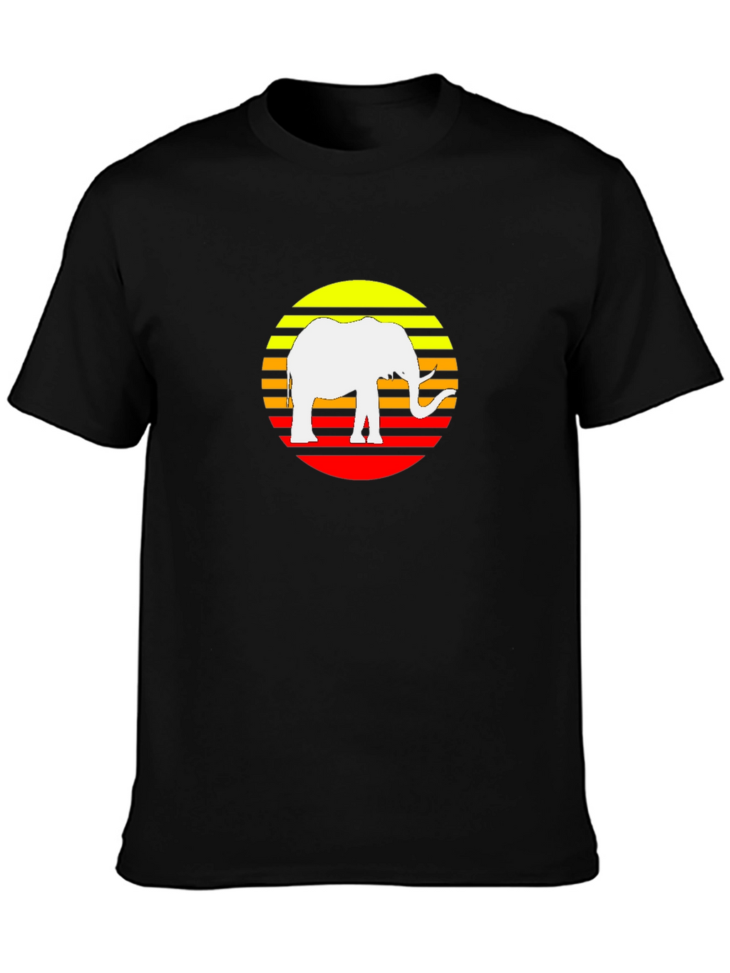 Elephant Sunset Graphic Tee