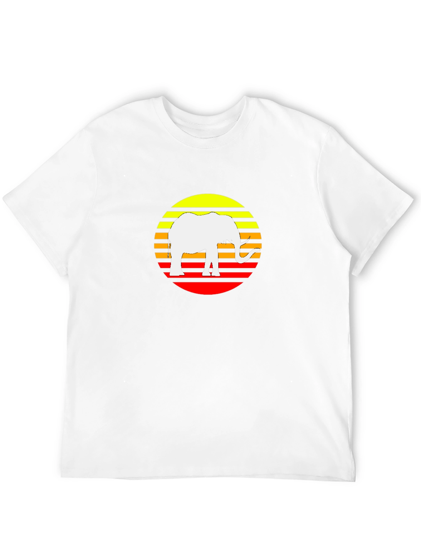 Elephant Sunset Graphic Tee