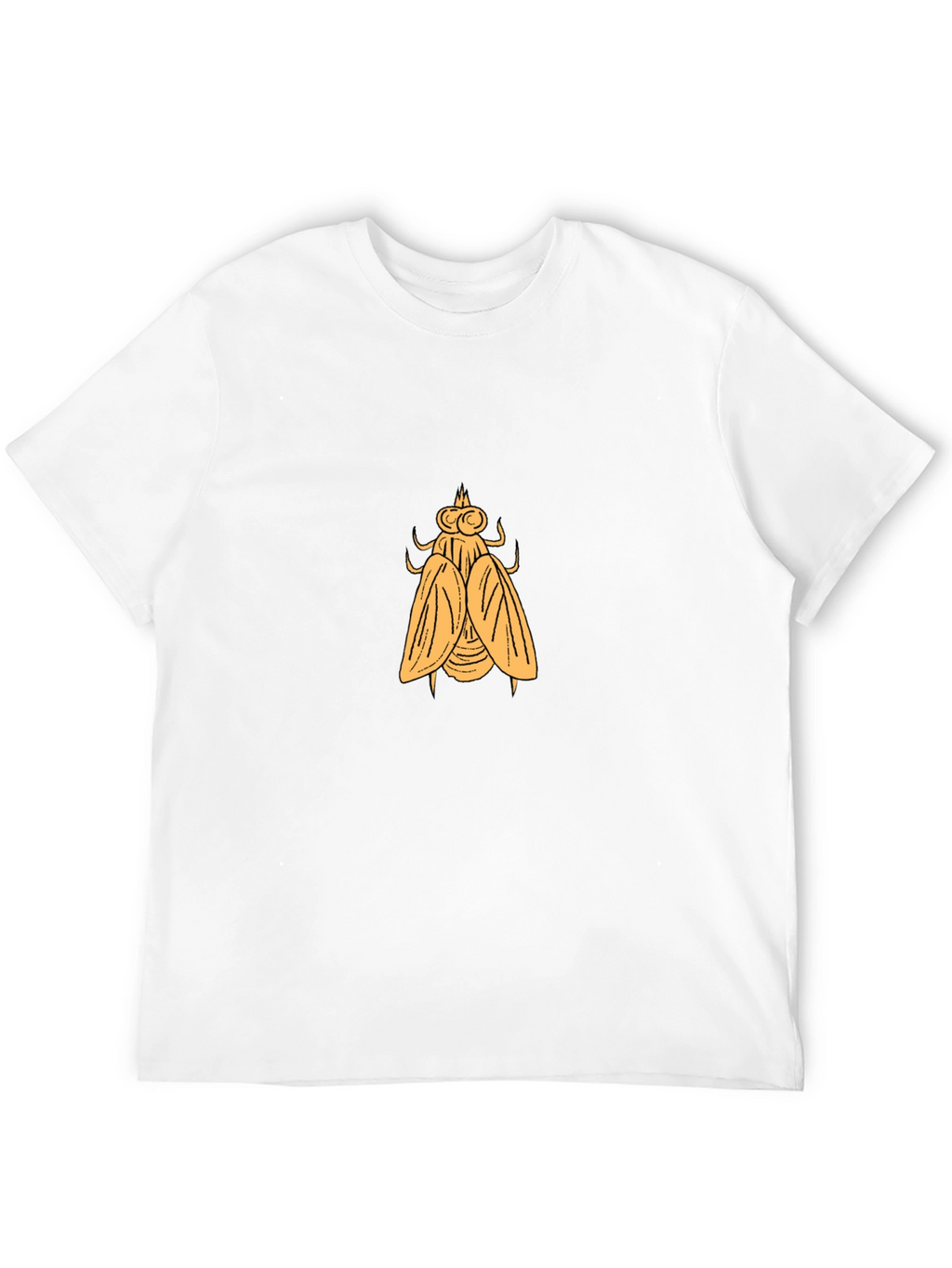 Black T-Shirt with Fly Graphic
