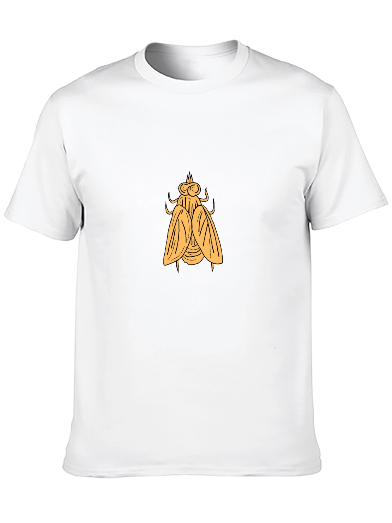 Black T-Shirt with Fly Graphic