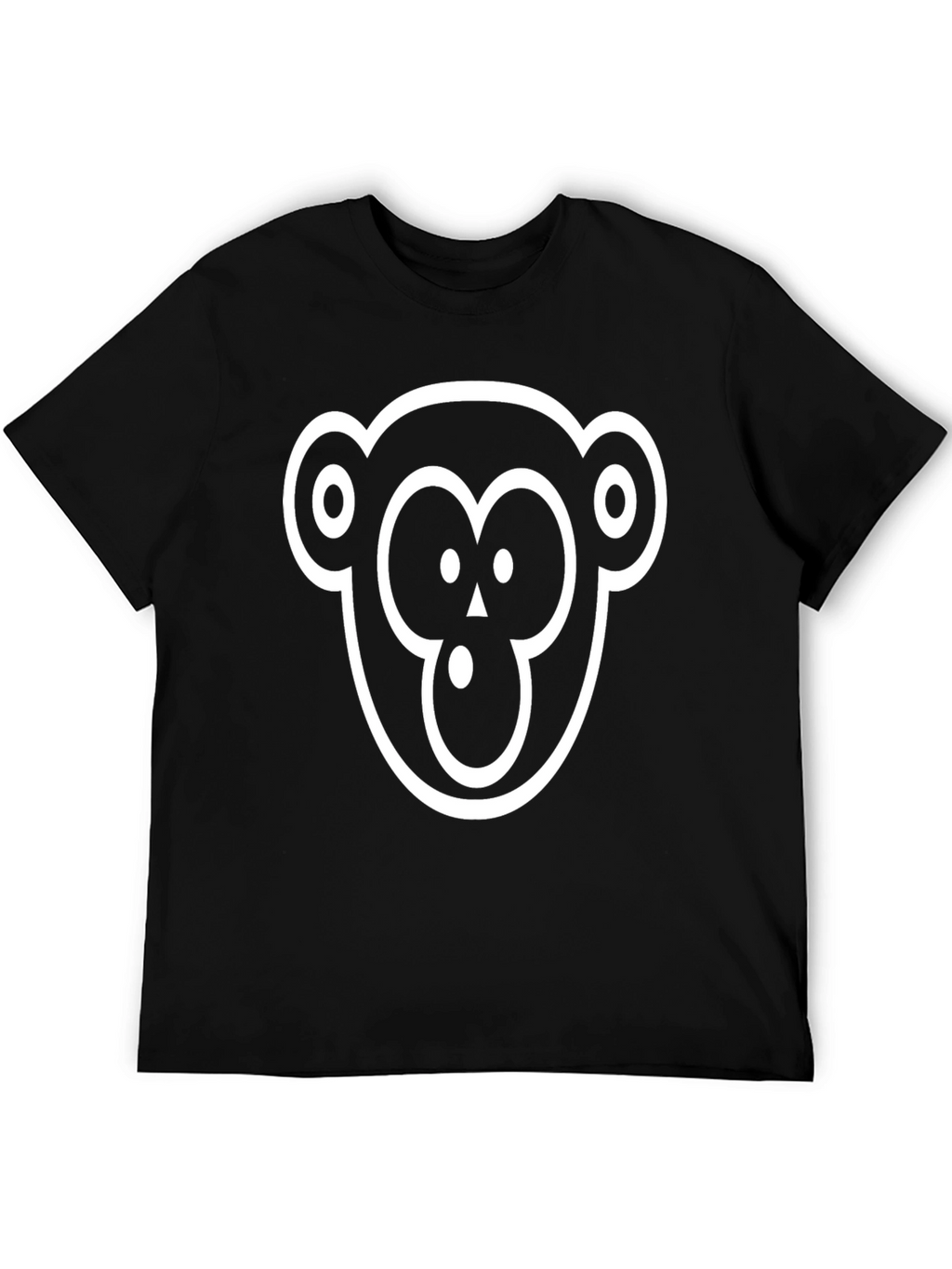 Monkey Face Graphic T-Shirt - Cool Casual Style